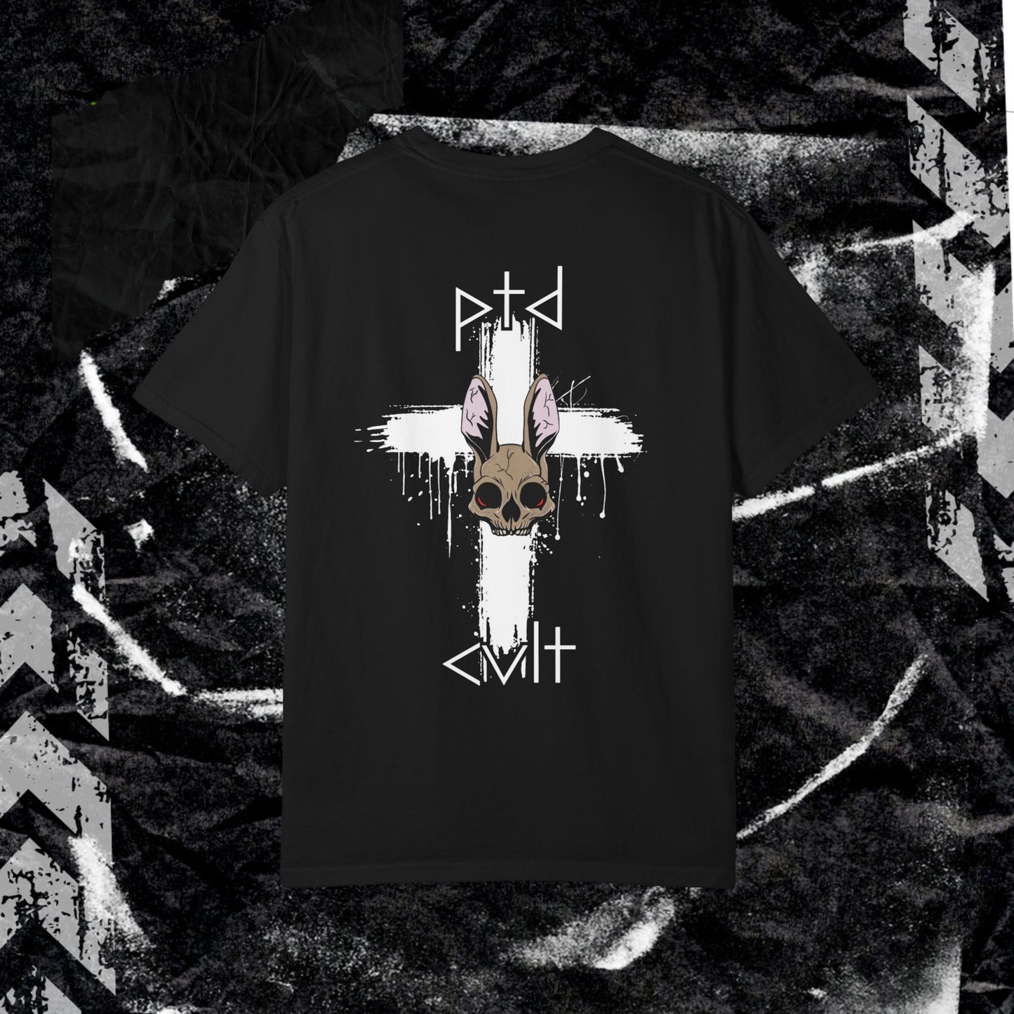 PTD Cult Bunny - Unisex Garment-Dyed T-shirt.