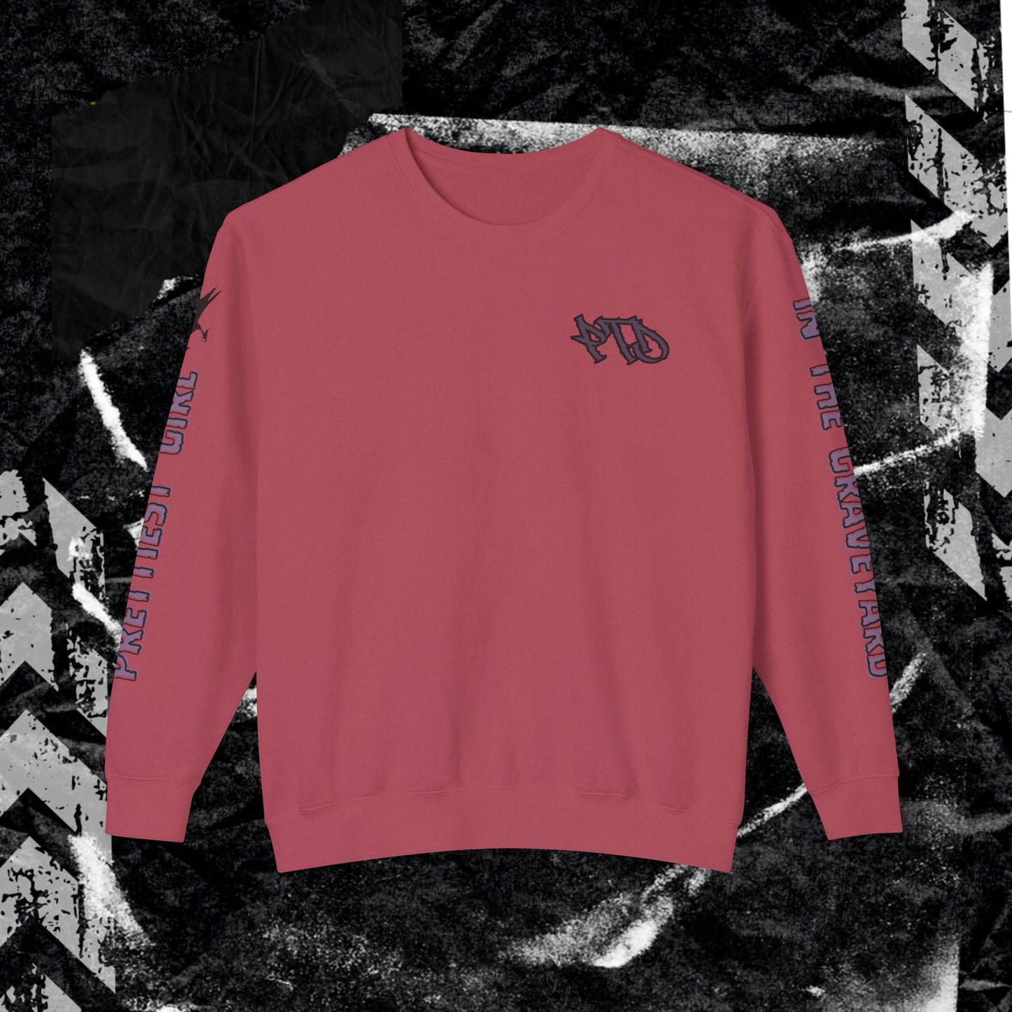 Prettiest Girl In The Graveyard - Unisex Lightweight Crewneck Sweatshirt