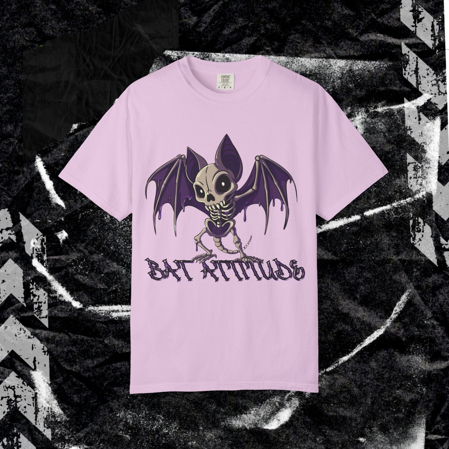 Bat Attitude - Unisex Garment-Dyed T-shirt.