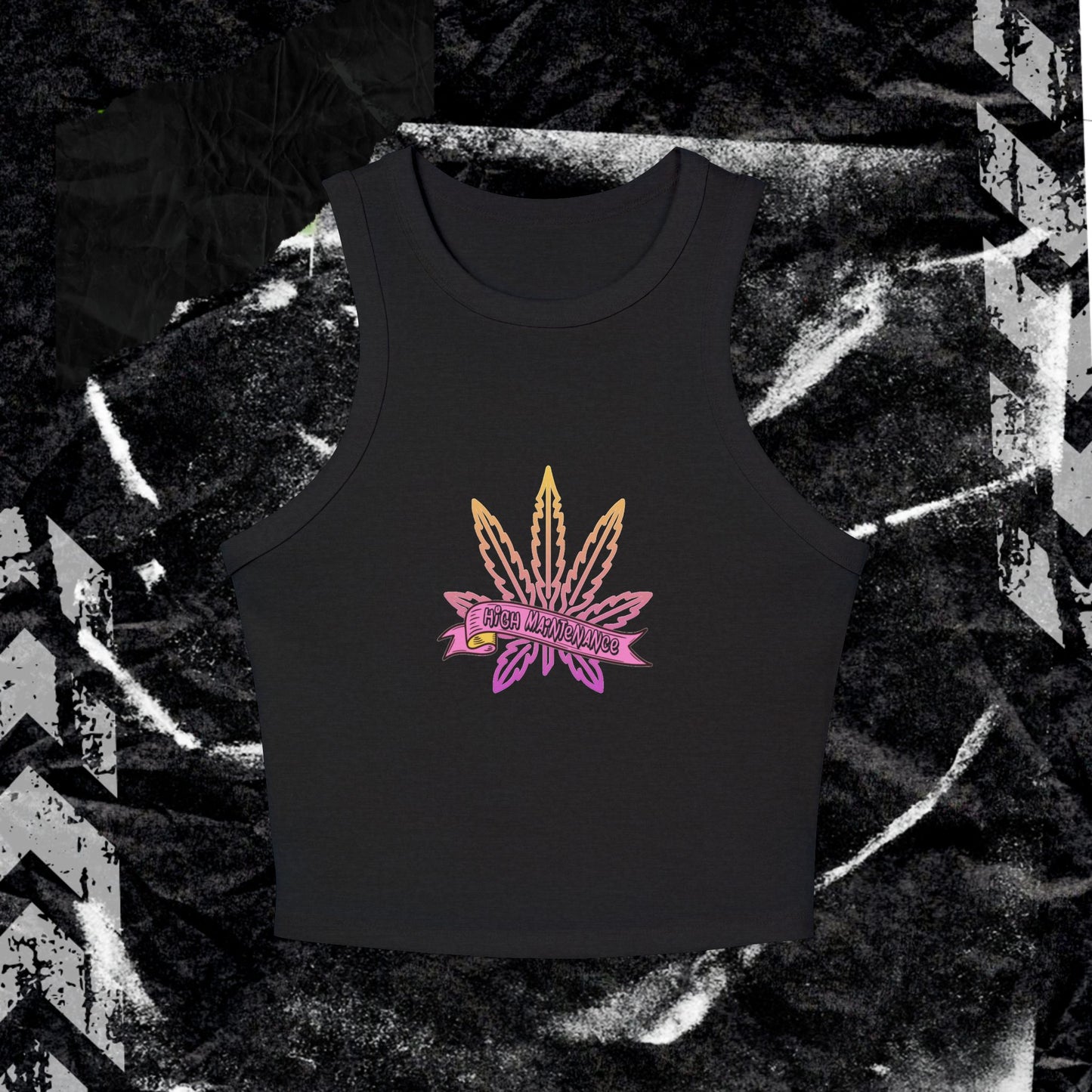 High Maintenance - Women's Micro Rib Racer Tank Top