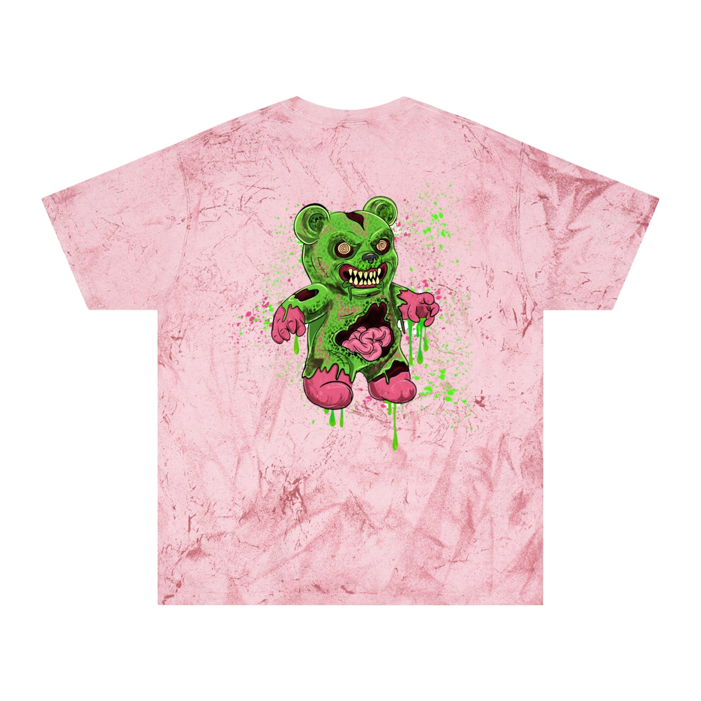 Grunge Gummy Bear Guts- (backprint) color blast t-shirt