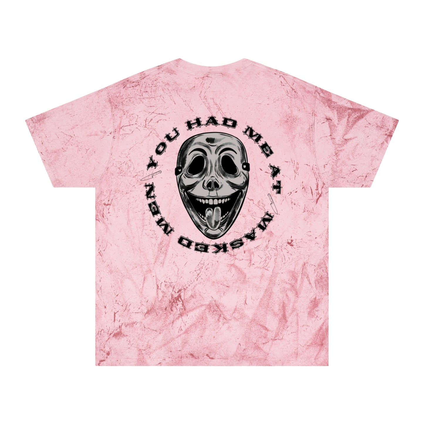 YOU HAD ME AT MASKED MEN - Unisex Color Blast T-Shirt