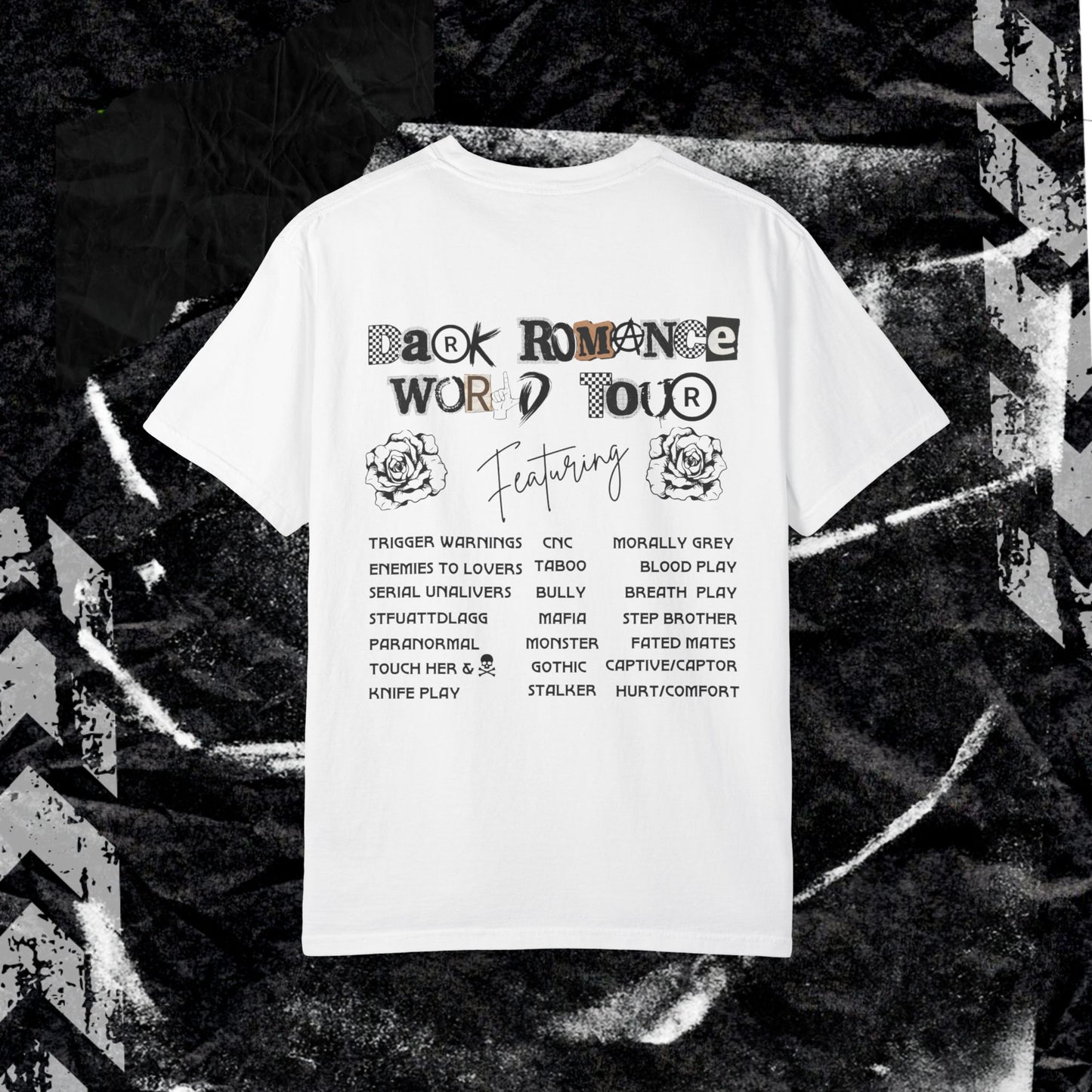 Dark Romance World Tour - Unisex Garment-Dyed T-shirt.