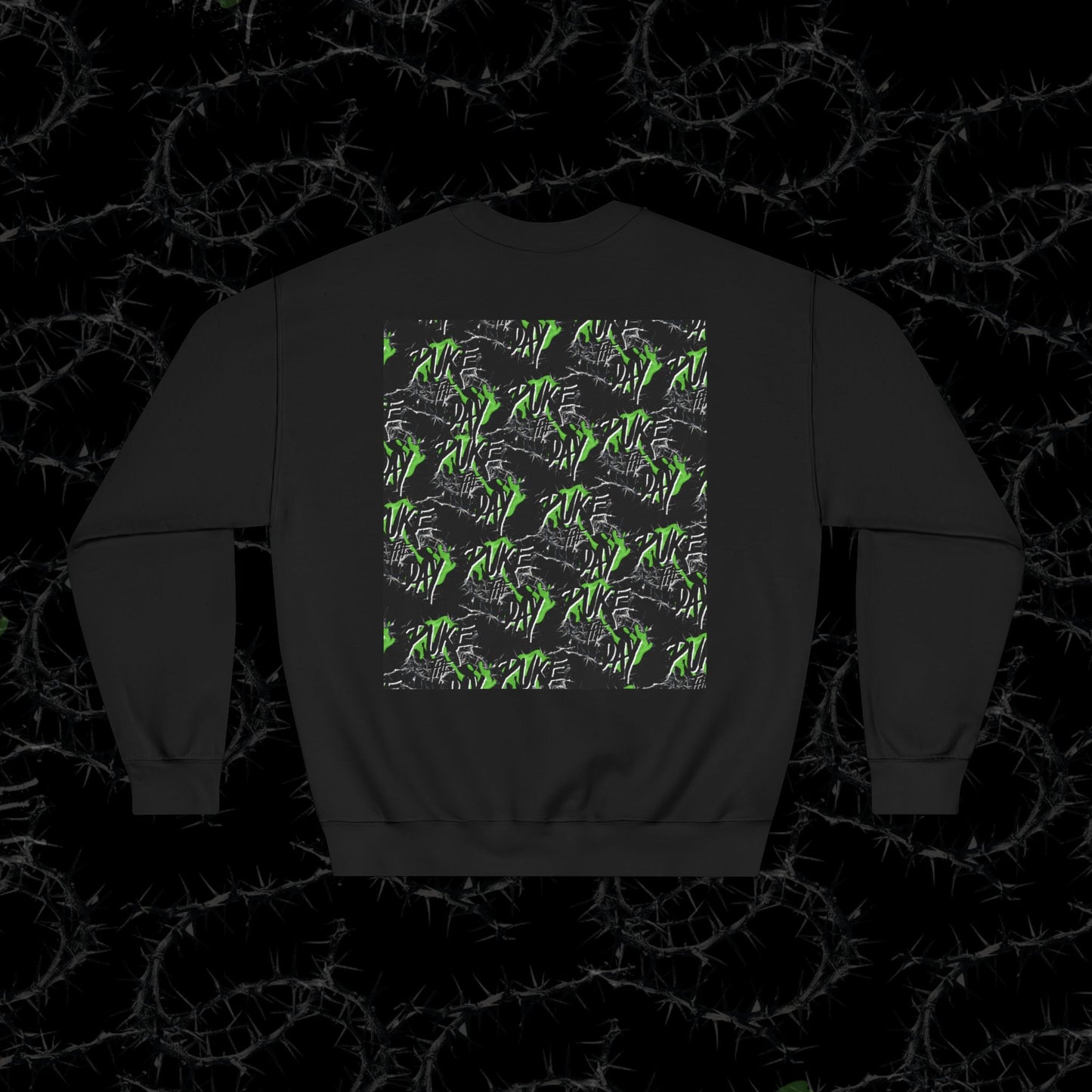 PUKE THE DAY LOGO - Unisex DryBlend® Crewneck Sweatshirt