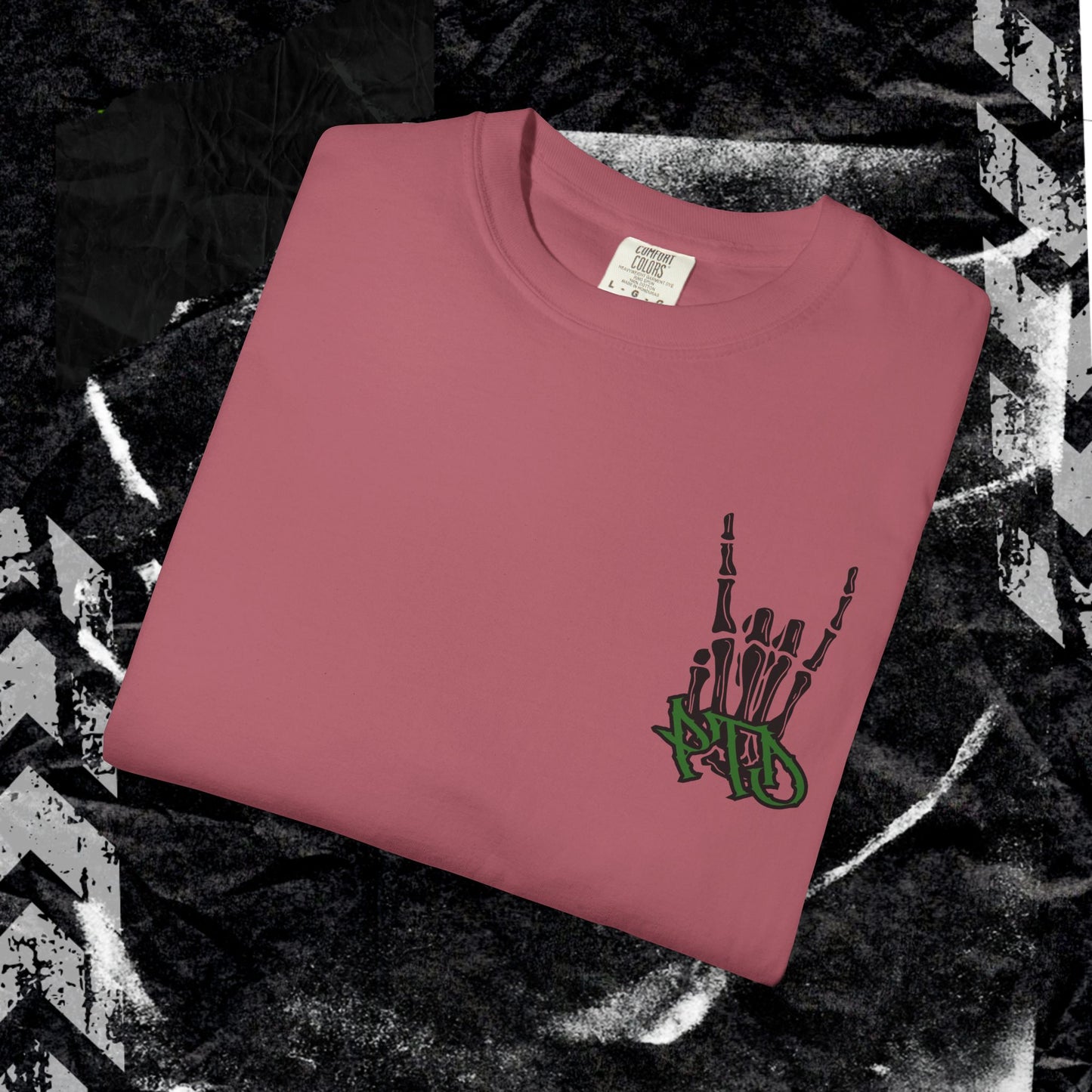 PTD Rock On - Unisex Garment-Dyed T-shirt.