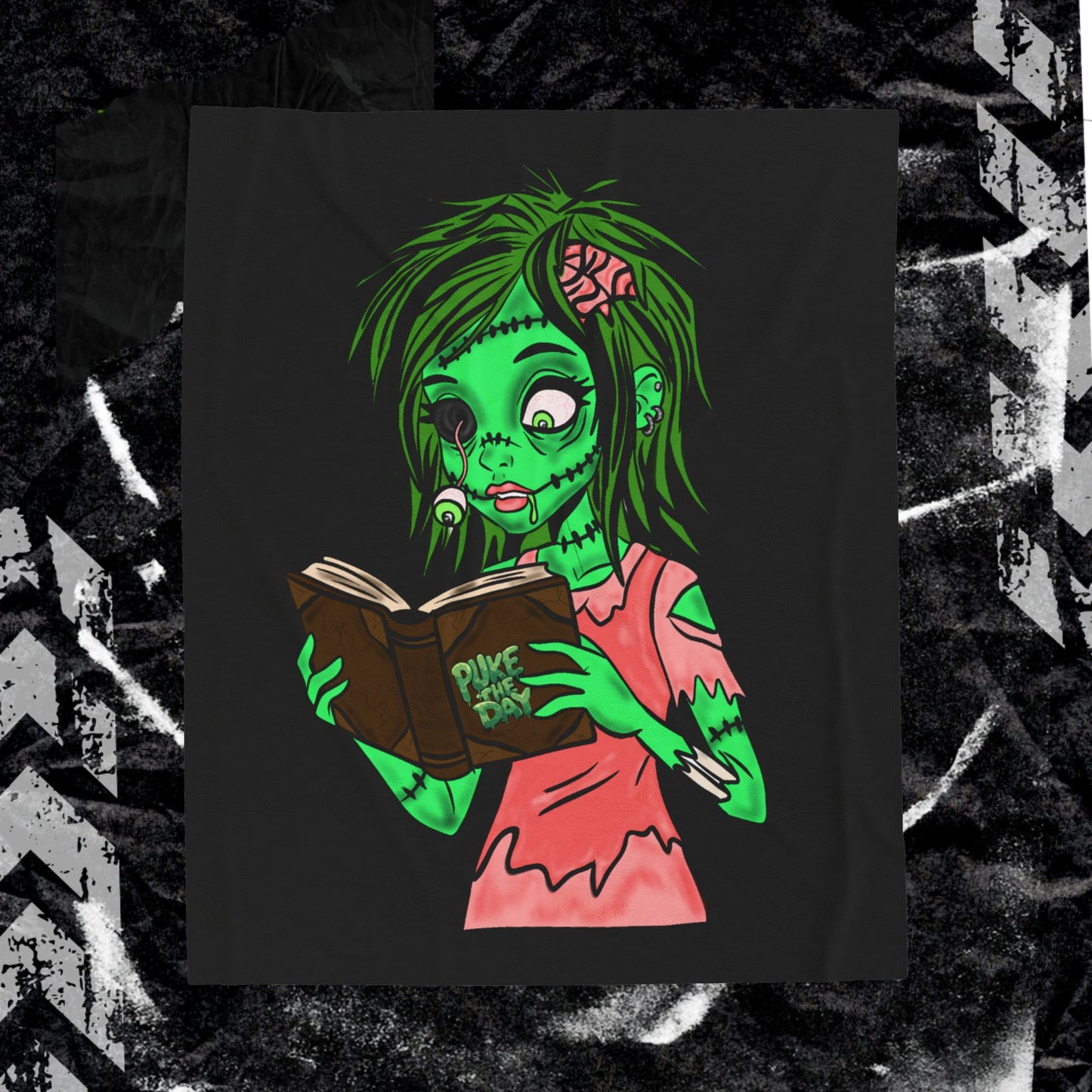 Living Dead Girl - Velveteen Plush Blanket