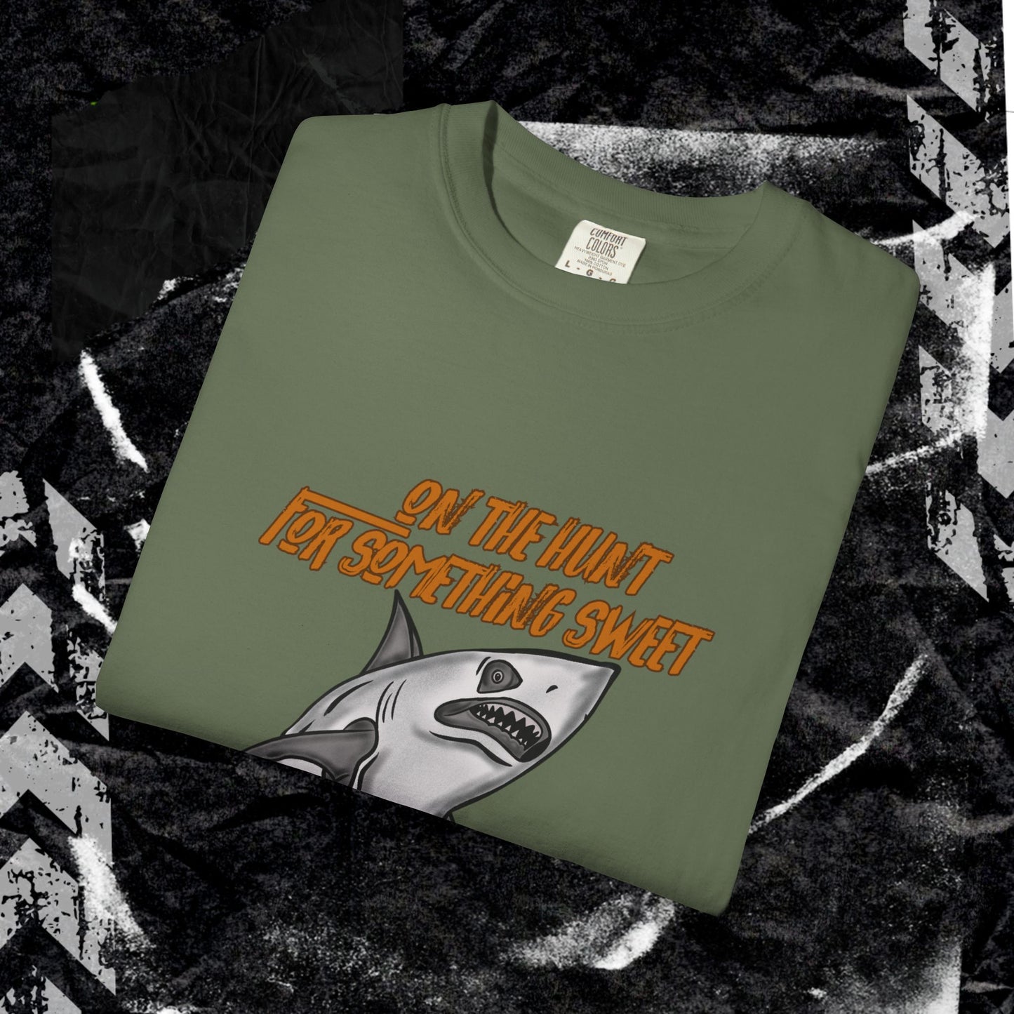ON THE HUNT FOR SOMETHING SWEET - Unisex Garment-Dyed T-shirt.