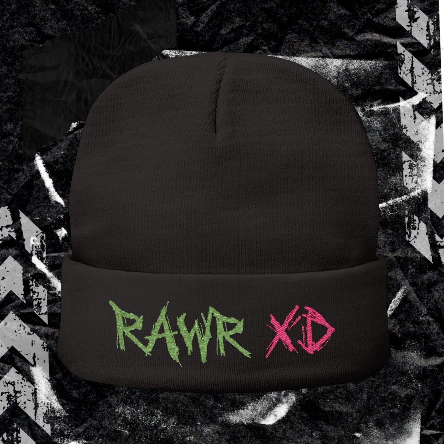 RAWR XD - Knit Beanie (Embroidery)