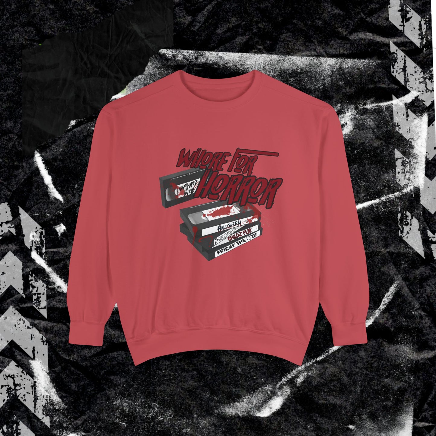 WHORE FOR HORROR - Dyed Sweatshirt