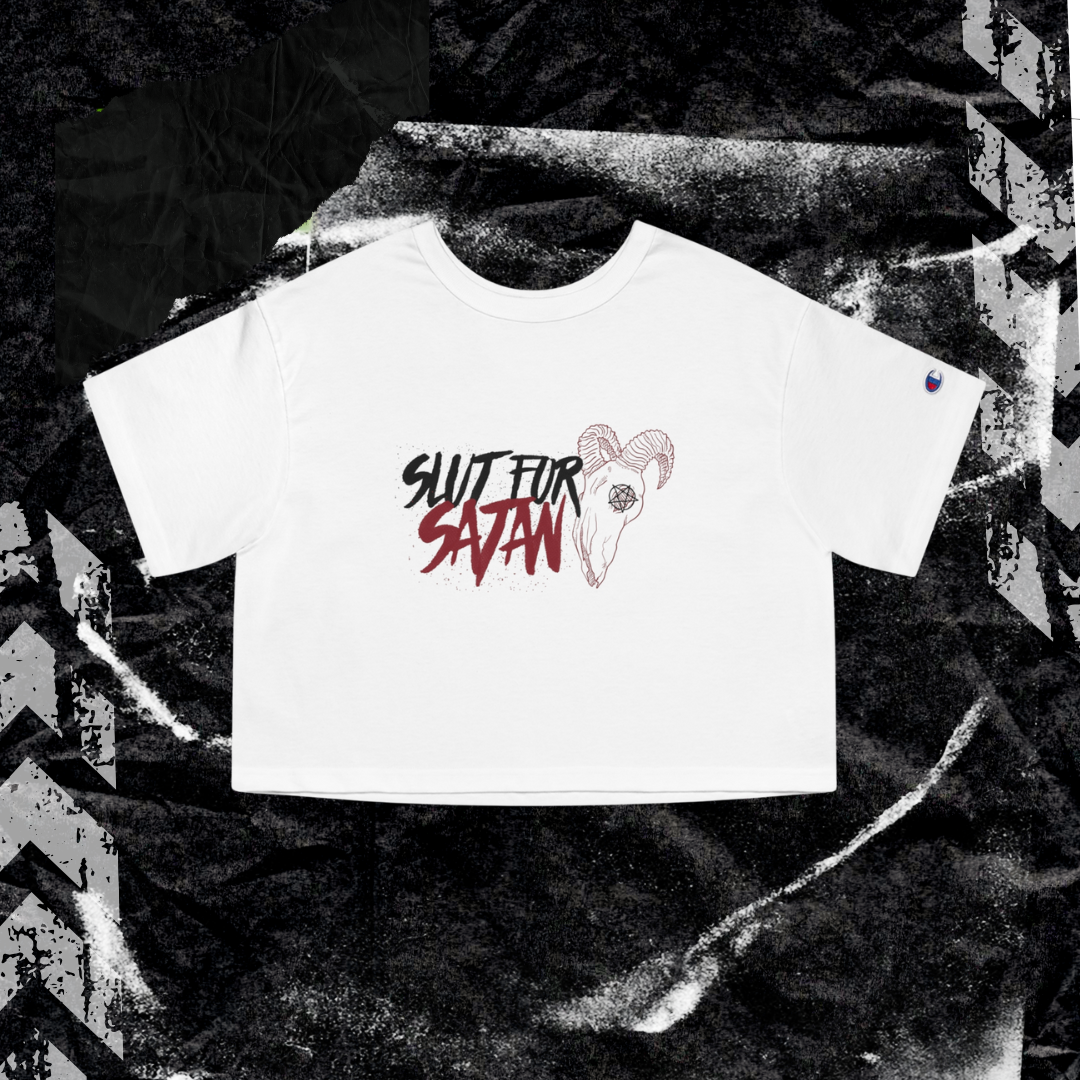 SL*T FOR SATAN - Champion Women's Heritage Cropped T-Shirt