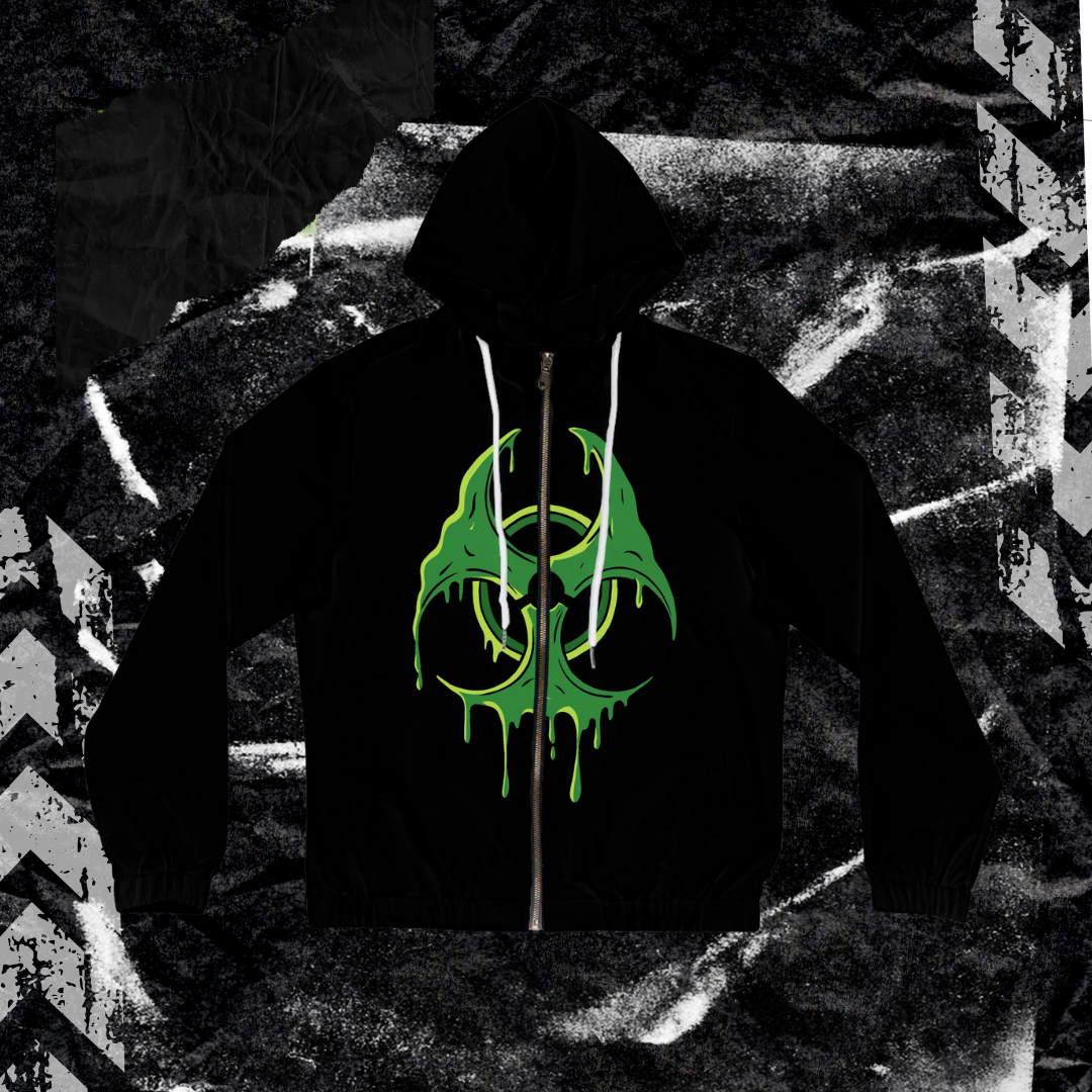 BioHazard - Women’s Full-Zip Hoodie (AOP)