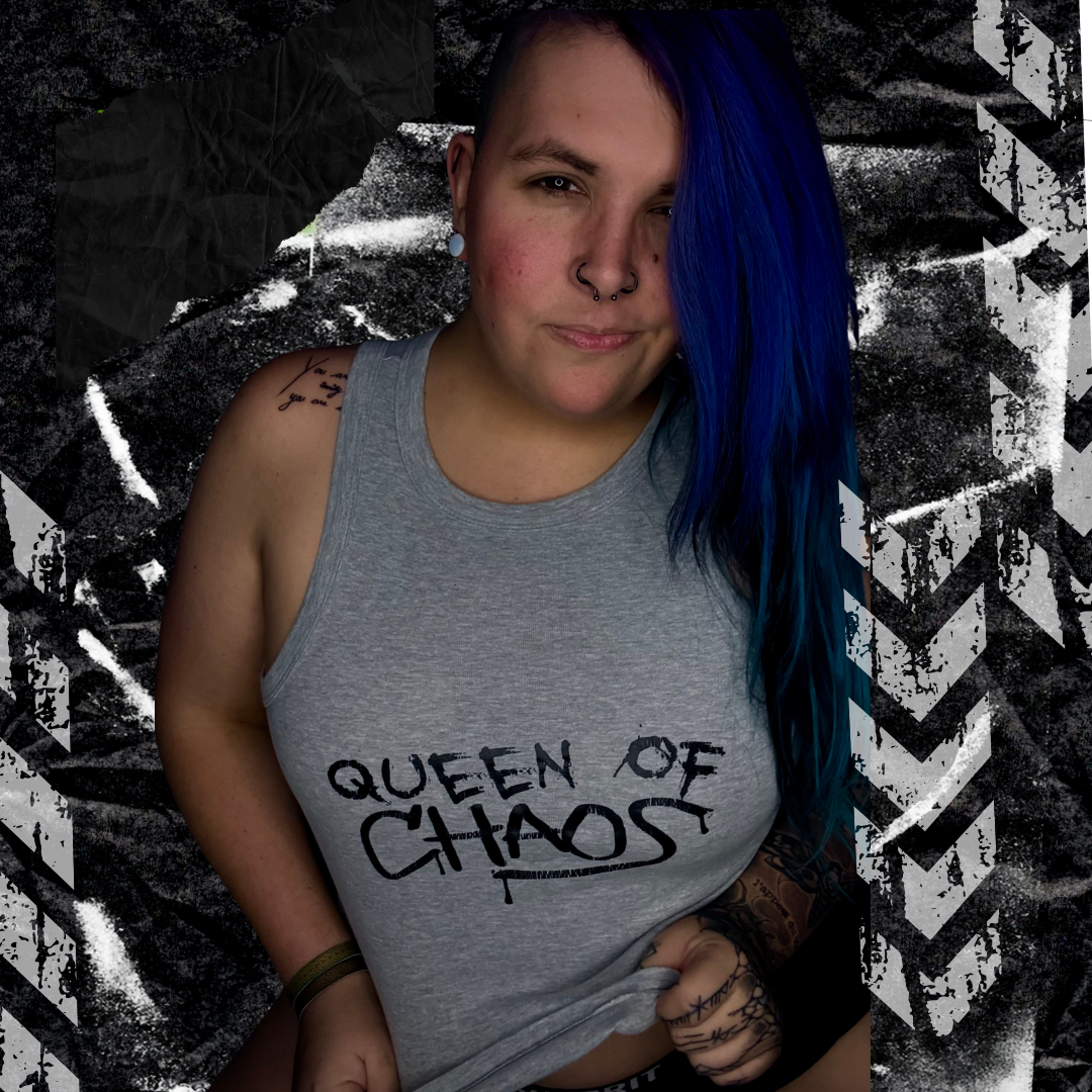 Queen Of Chaos - Women's Micro Rib Racer Tank Top