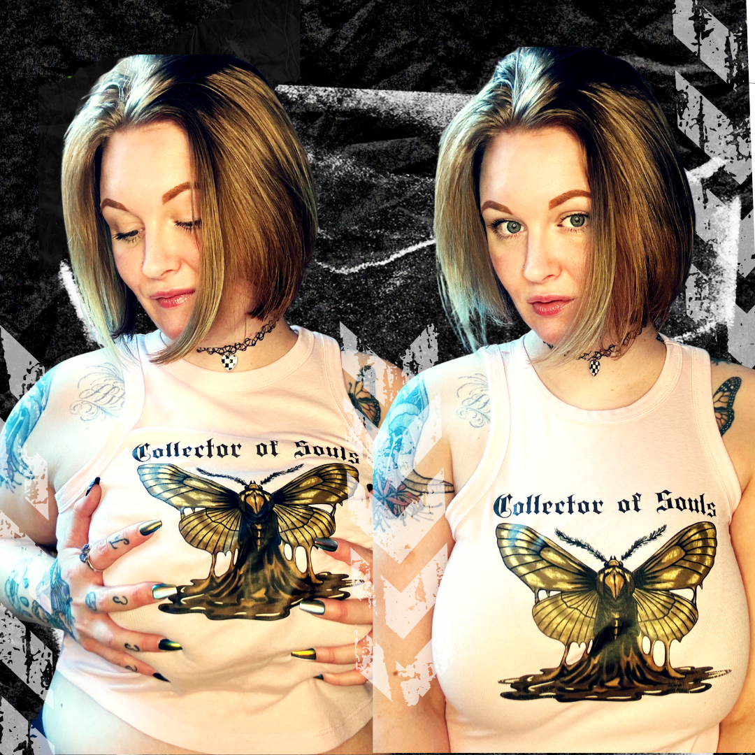 COLLECTOR OF SOULS - Women's Micro Rib Racer Tank Top