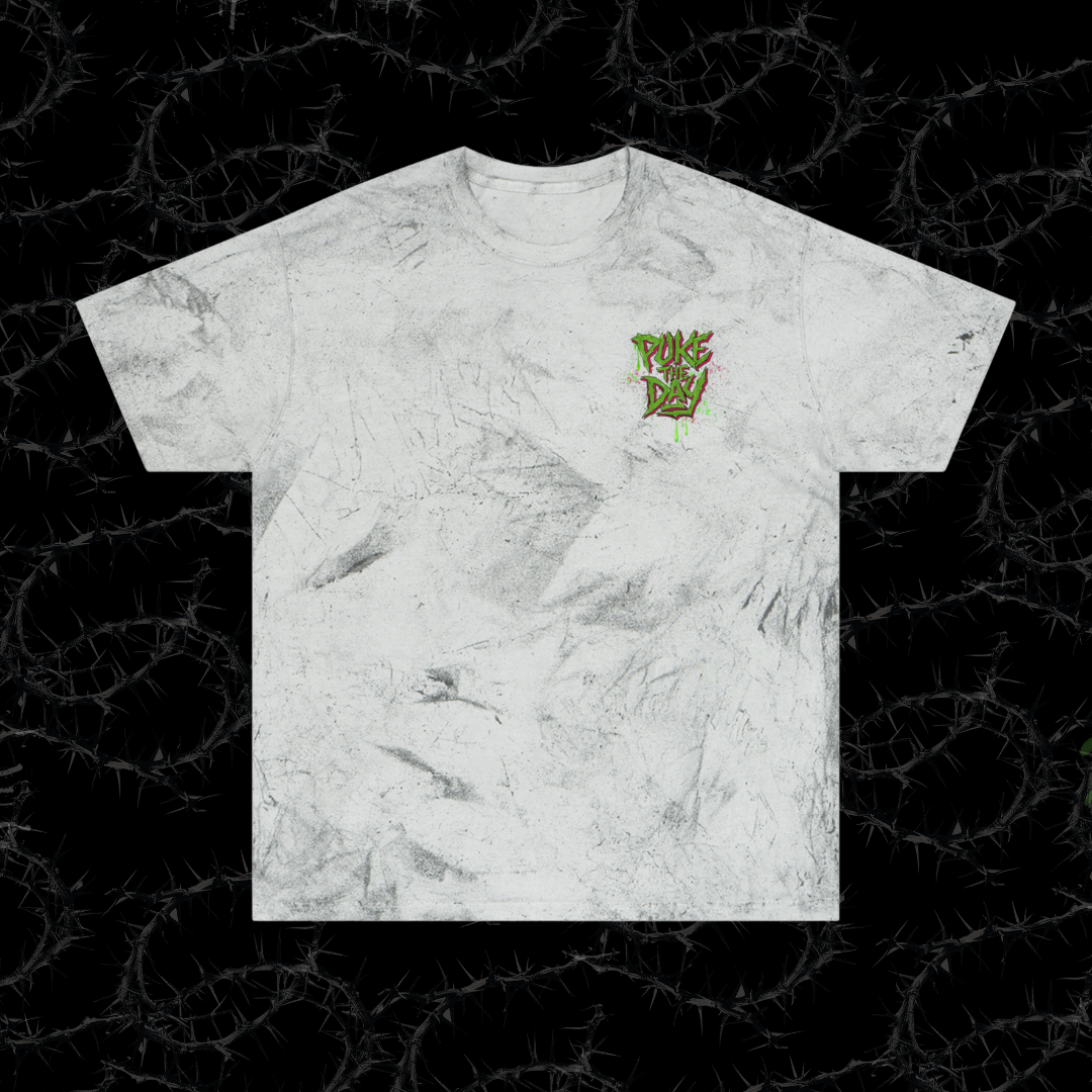 Grunge Dino - (backprint) color blast t-shirt