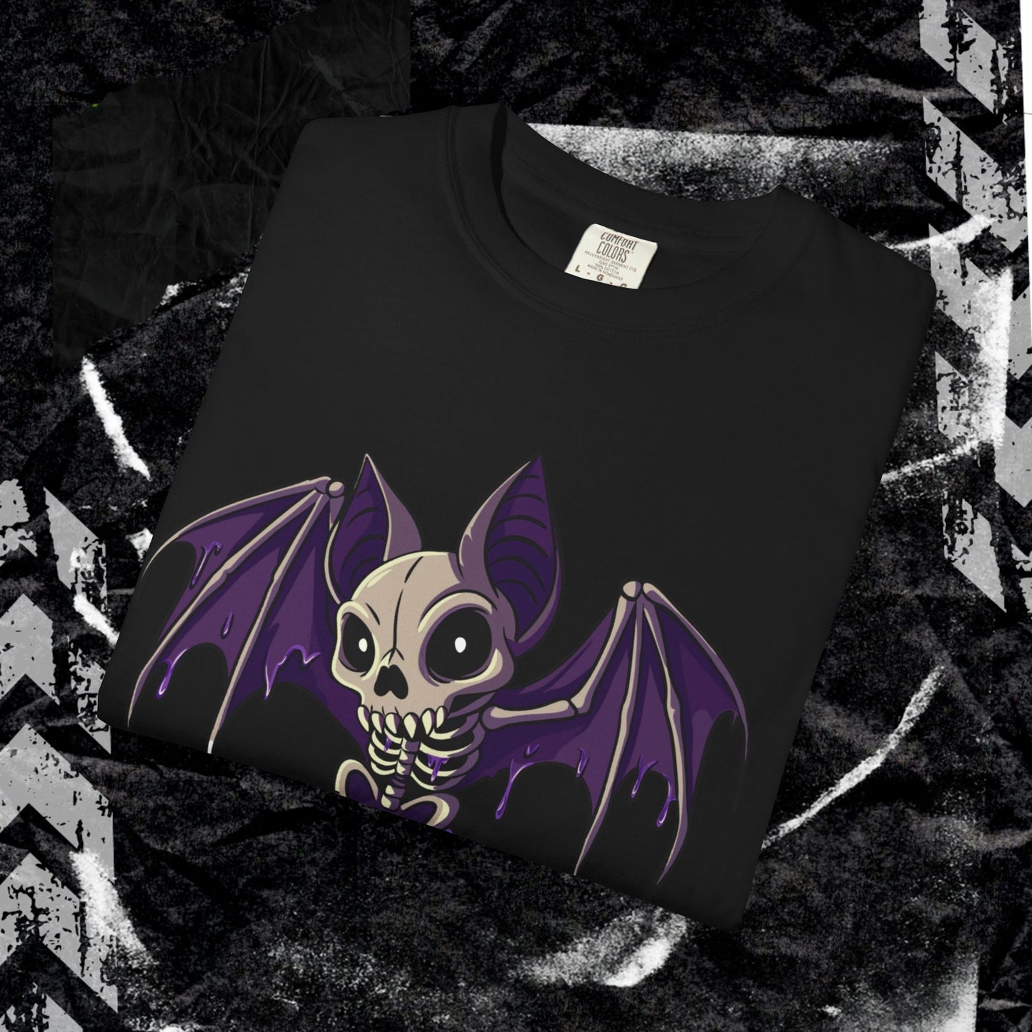 Bat Attitude - Unisex Garment-Dyed T-shirt.