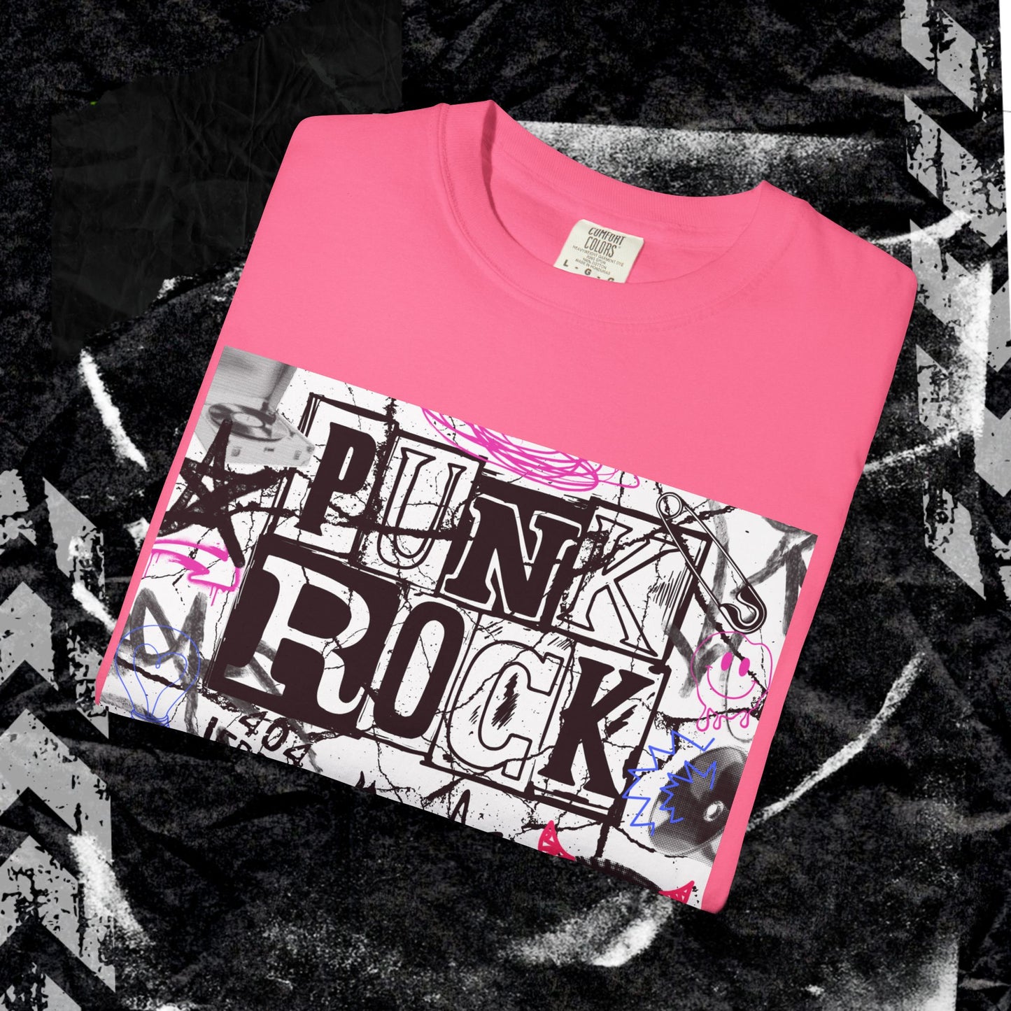 Punk Rock - Unisex Garment-Dyed T-shirt.
