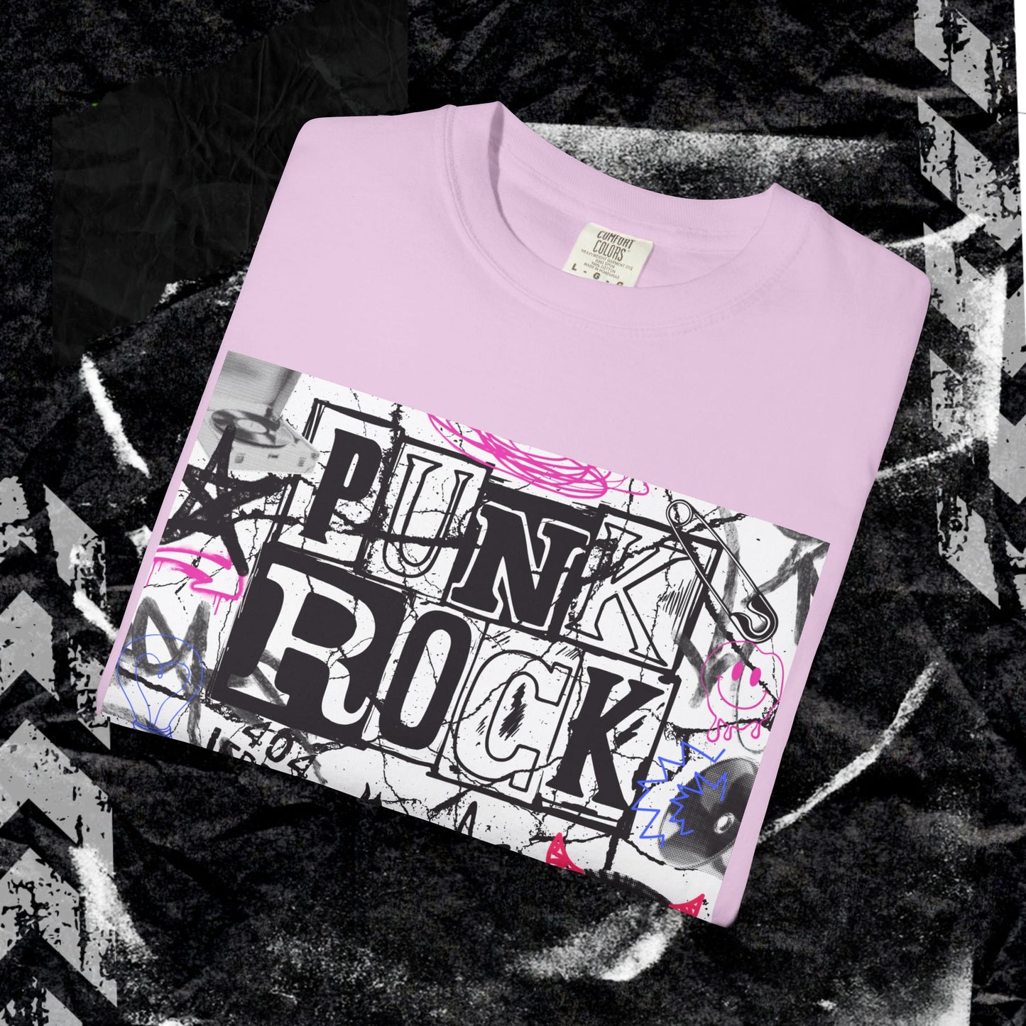 Punk Rock - Unisex Garment-Dyed T-shirt.