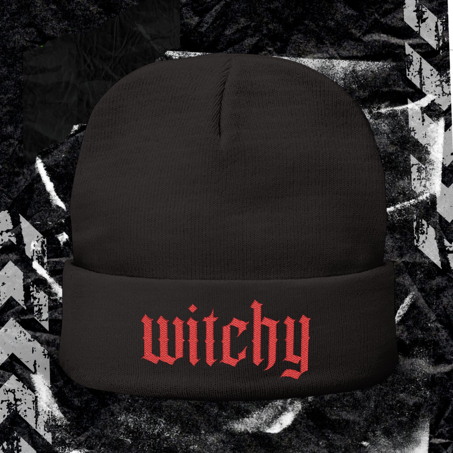 WITCHY - Knit Beanie (Embroidery)
