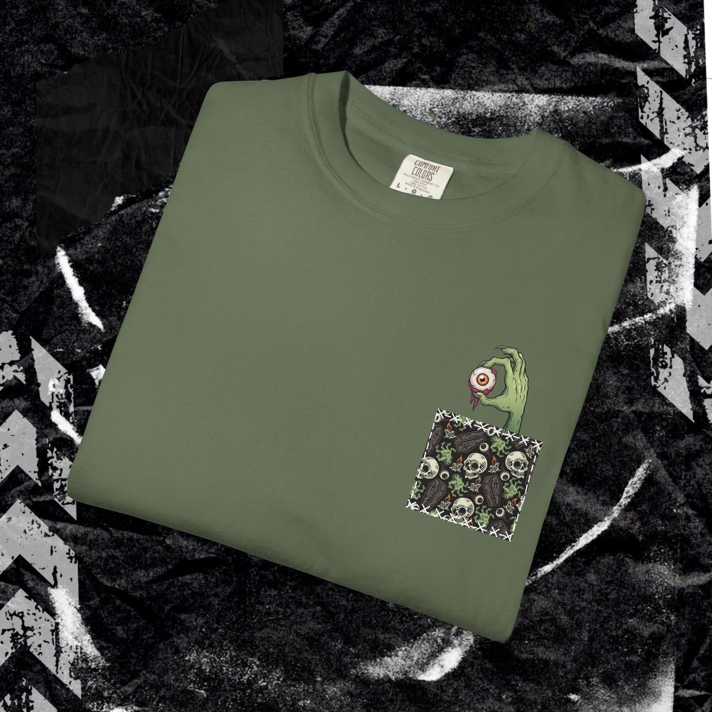 POCKET EYEBALL - Unisex Garment-Dyed T-shirt.