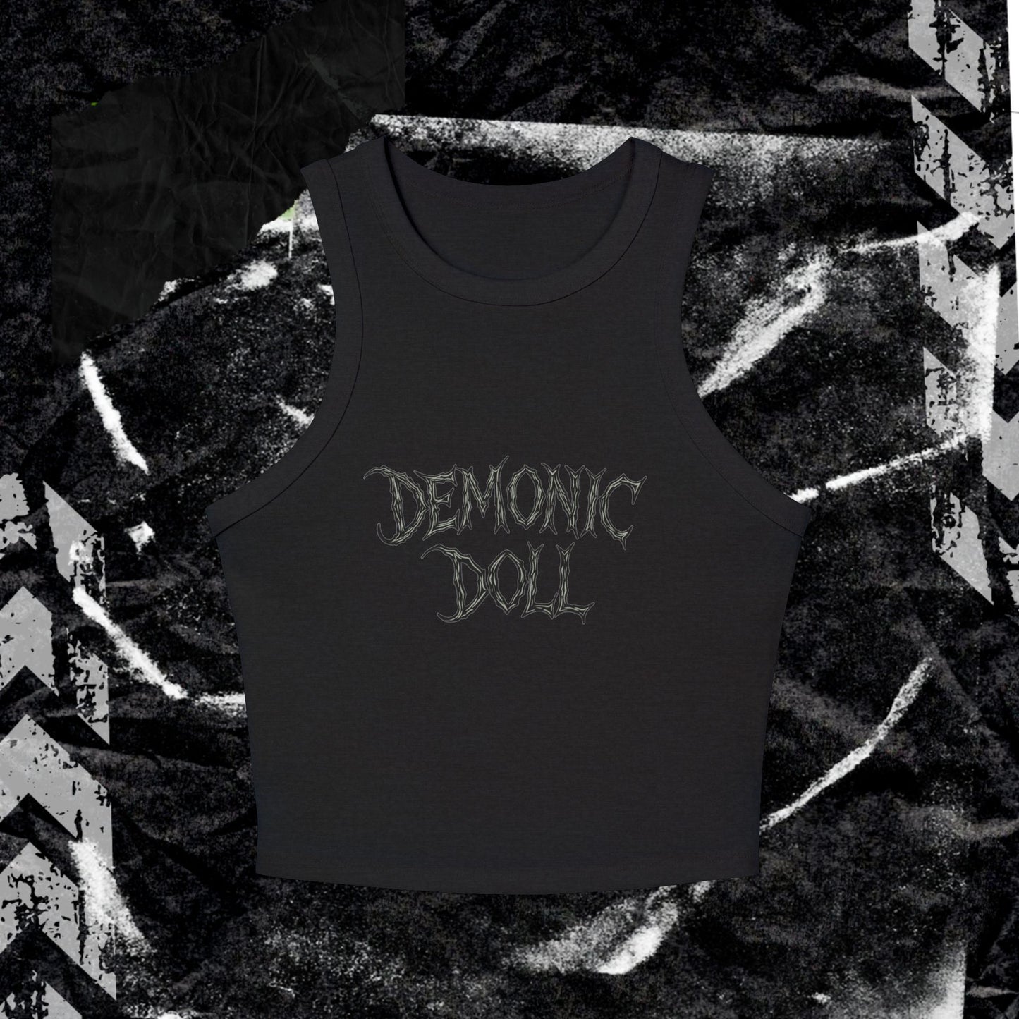 DEMONIC DOLL - Women's Micro Rib Racer Tank Top