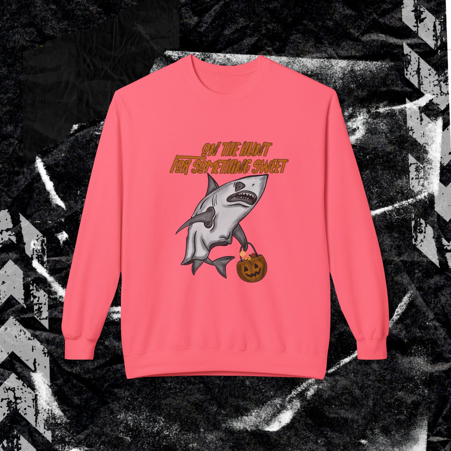 ON THE HUNT FOR SOMETHING SWEET - Unisex Midweight Softstyle Fleece Crewneck Sweatshirt