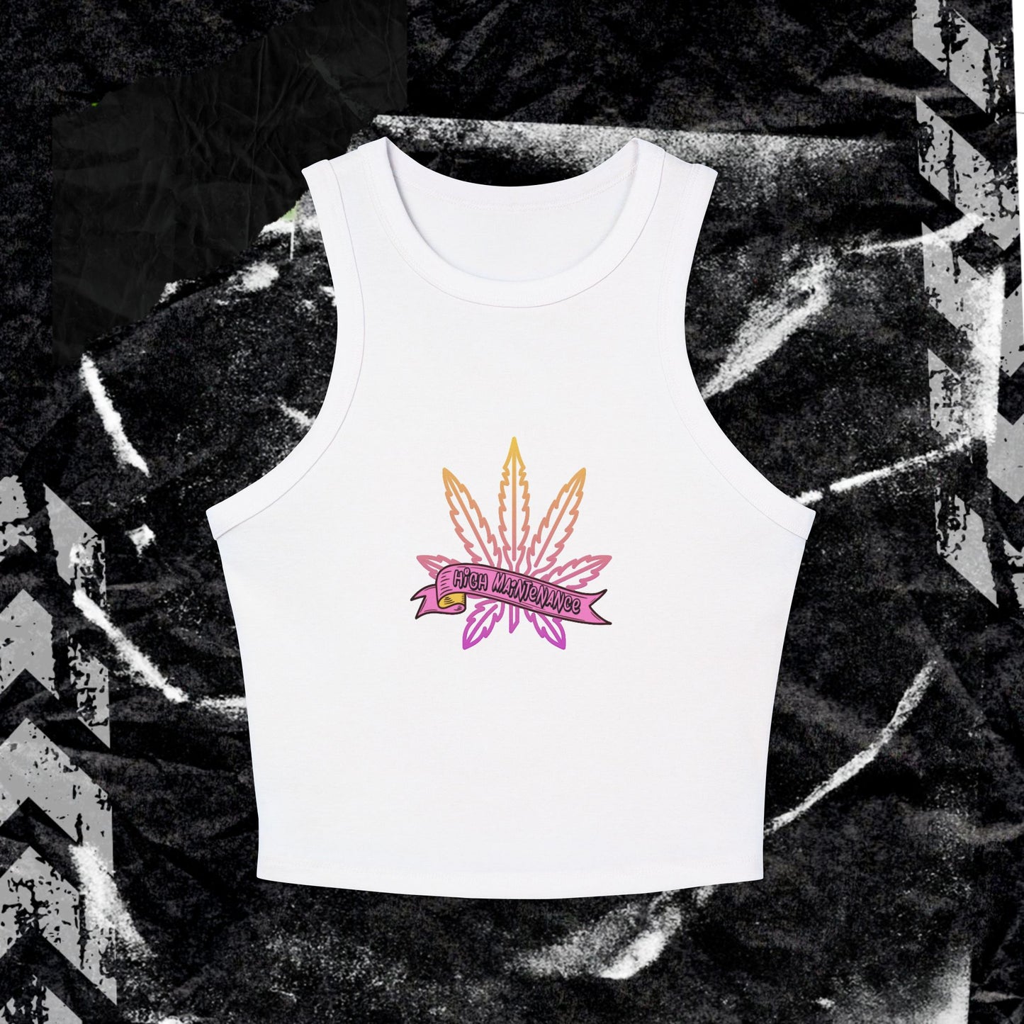 High Maintenance - Women's Micro Rib Racer Tank Top