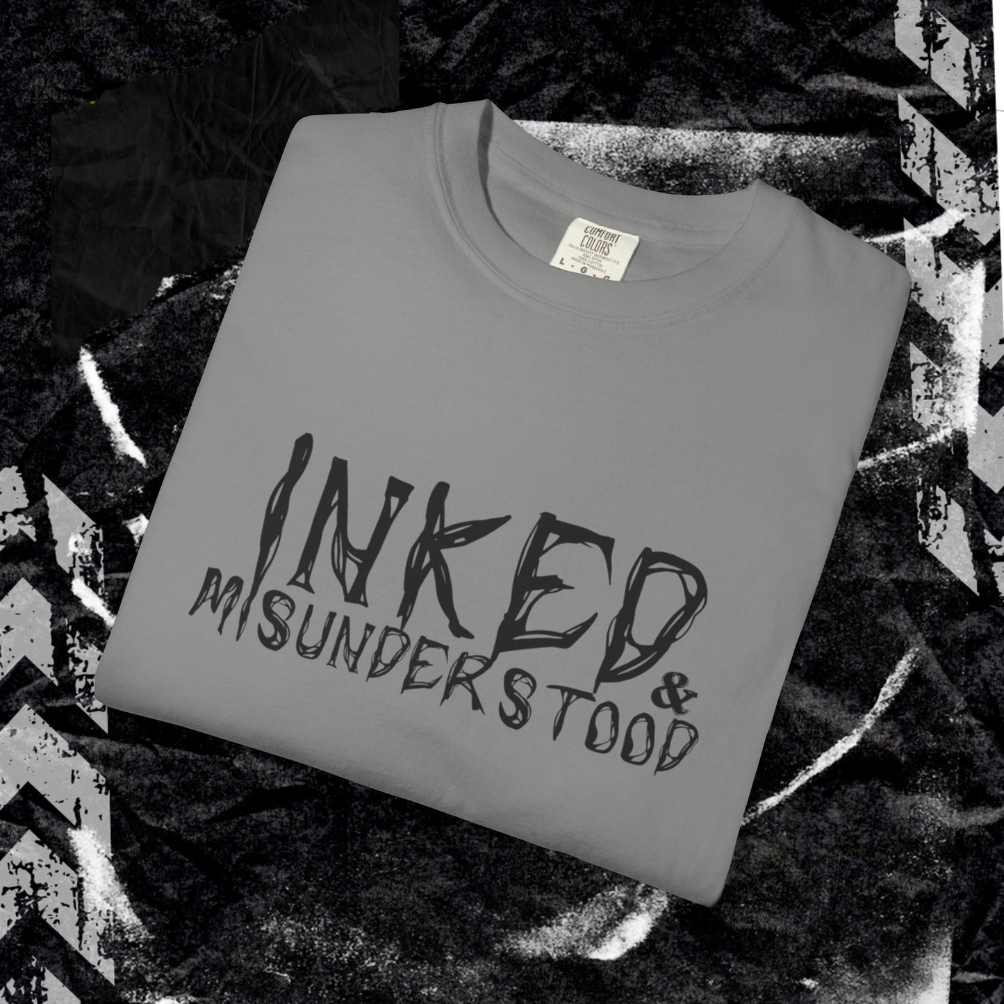 Inked & Misunderstood - Unisex Garment-Dyed T-shirt. Ll