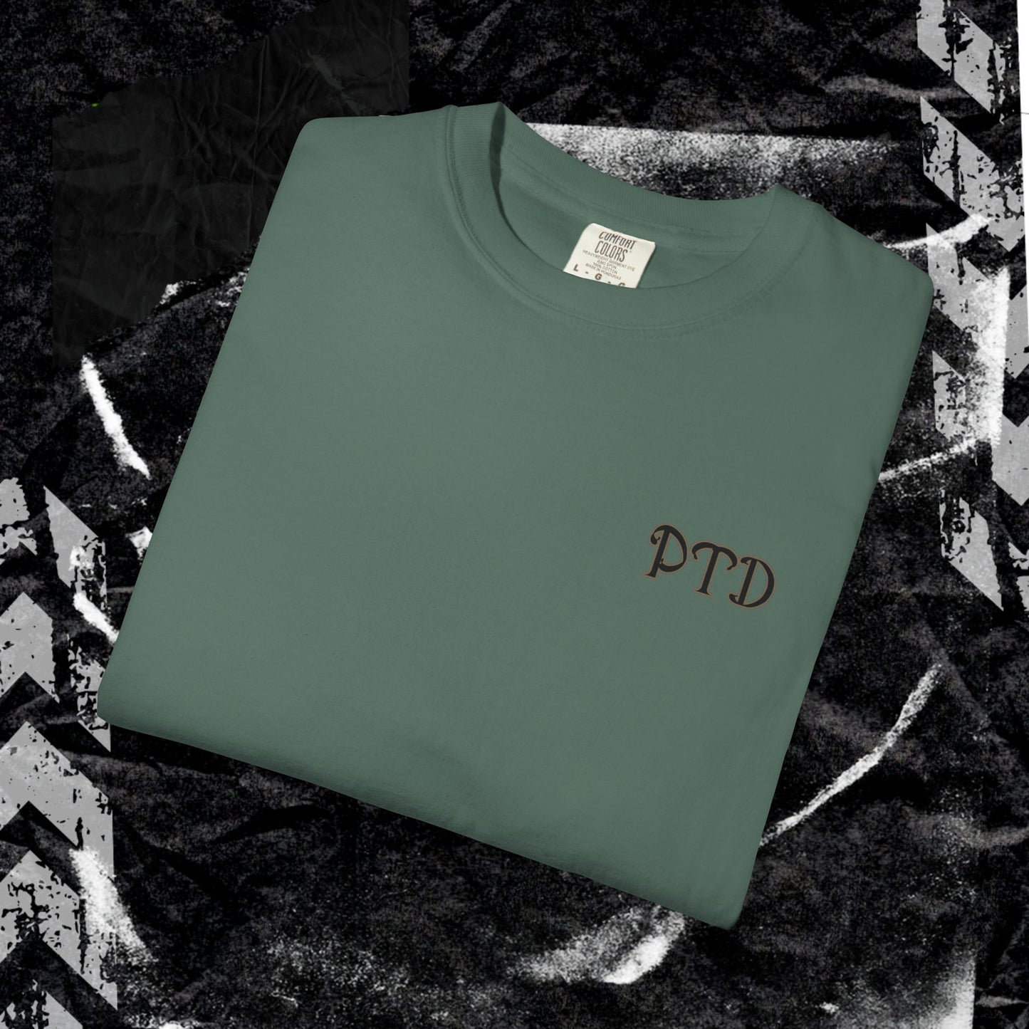 Mirror Work (BACK PRINT) - Unisex Garment-Dyed T-shirt. Ll