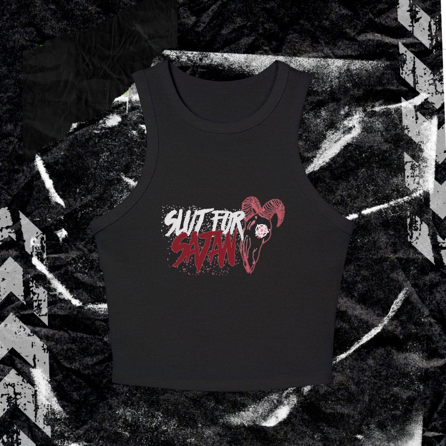 SL*T FOR SATAN - Women's Micro Rib Racer Tank Top