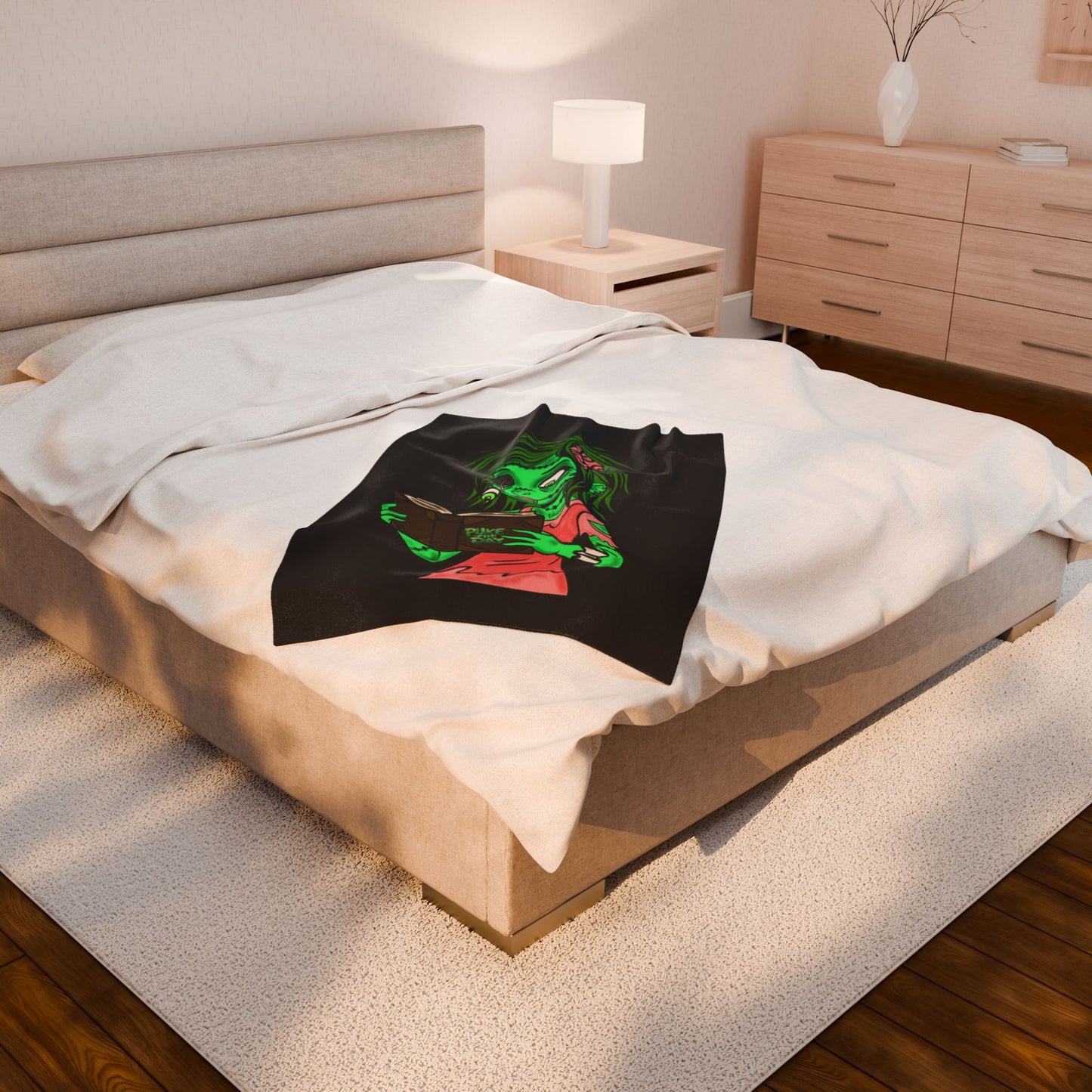 Living Dead Girl - Velveteen Plush Blanket