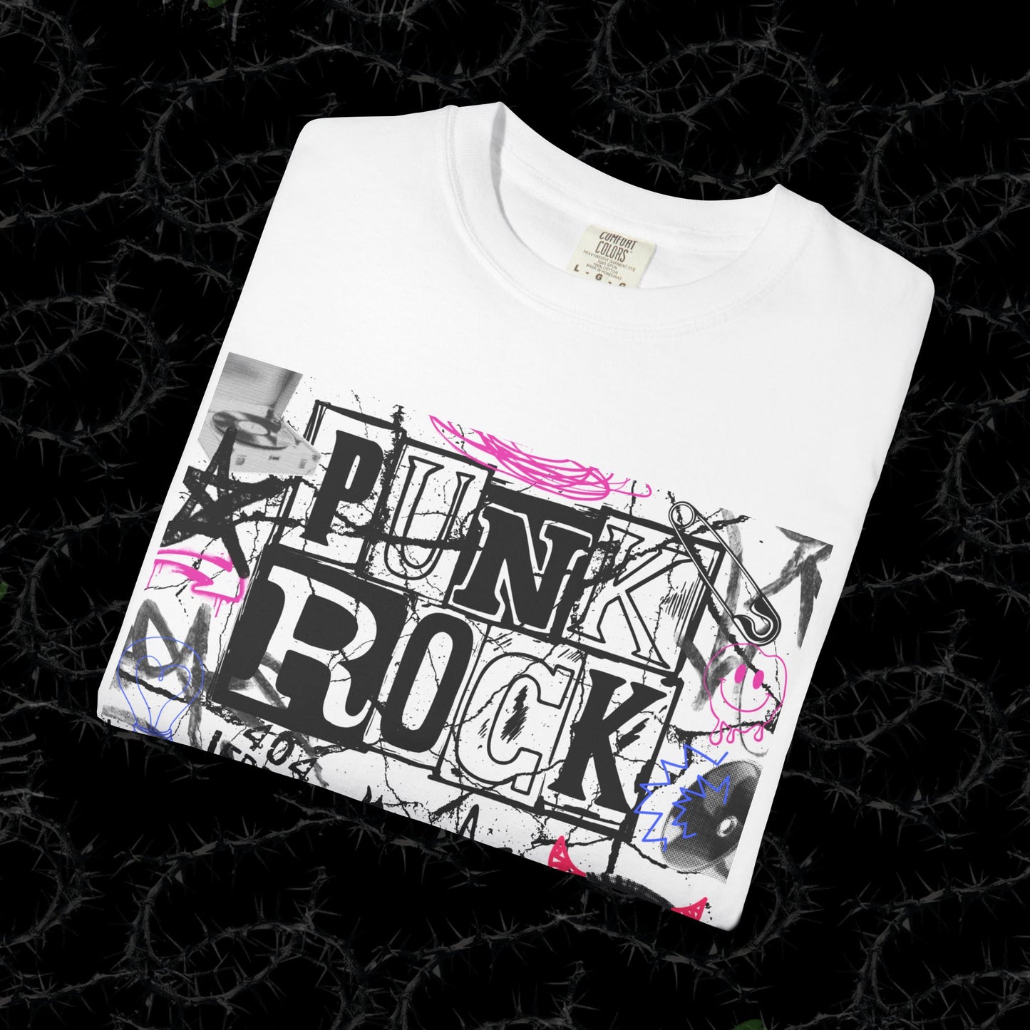 Punk Rock - Unisex Garment-Dyed T-shirt.