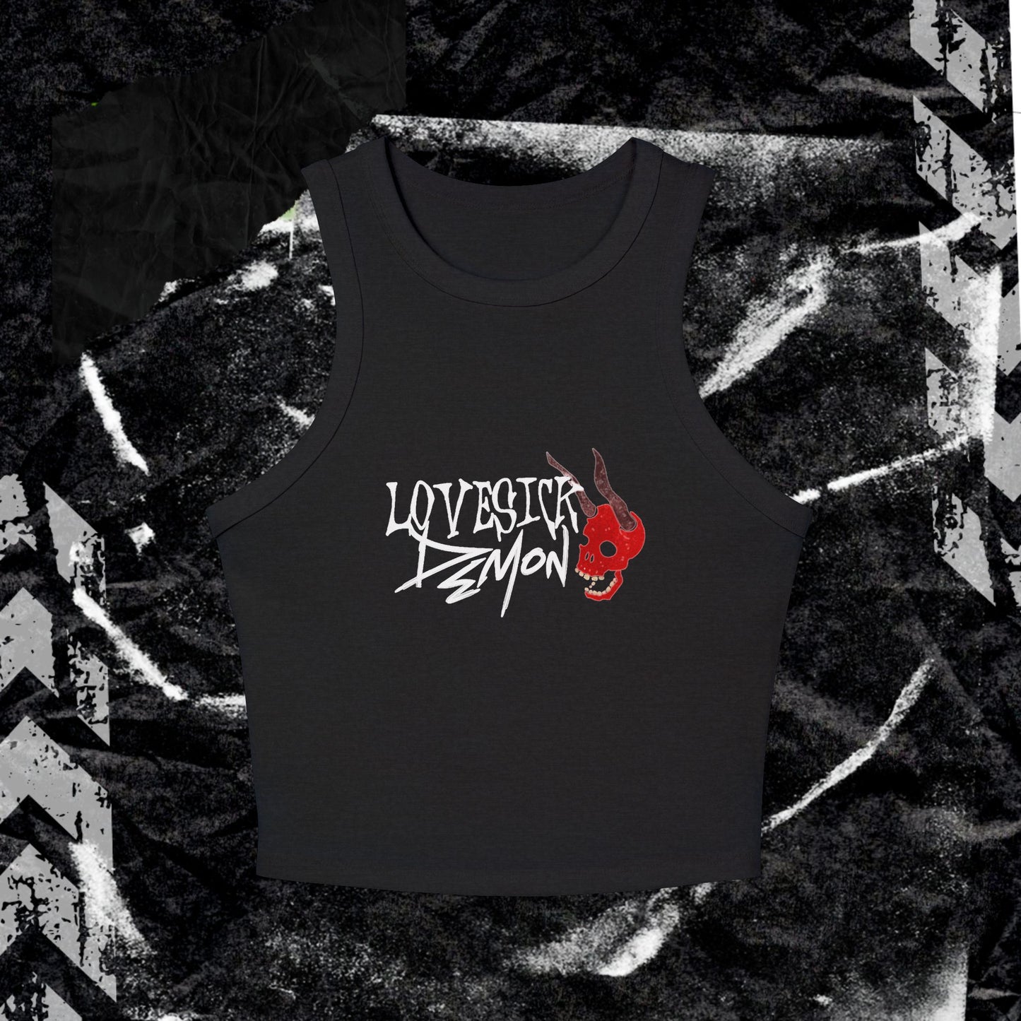 Lovesick Demon - Women's Micro Rib Racer Tank Top