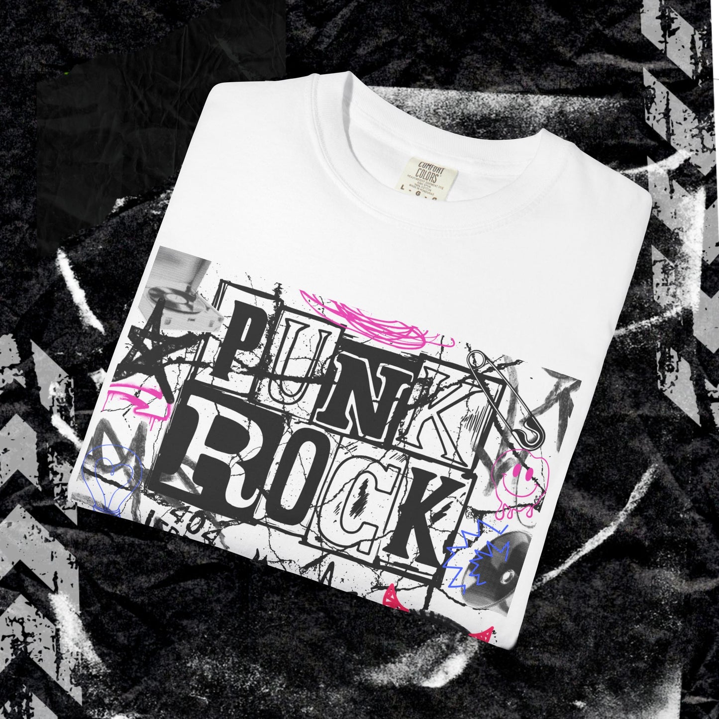 Punk Rock - Unisex Garment-Dyed T-shirt.
