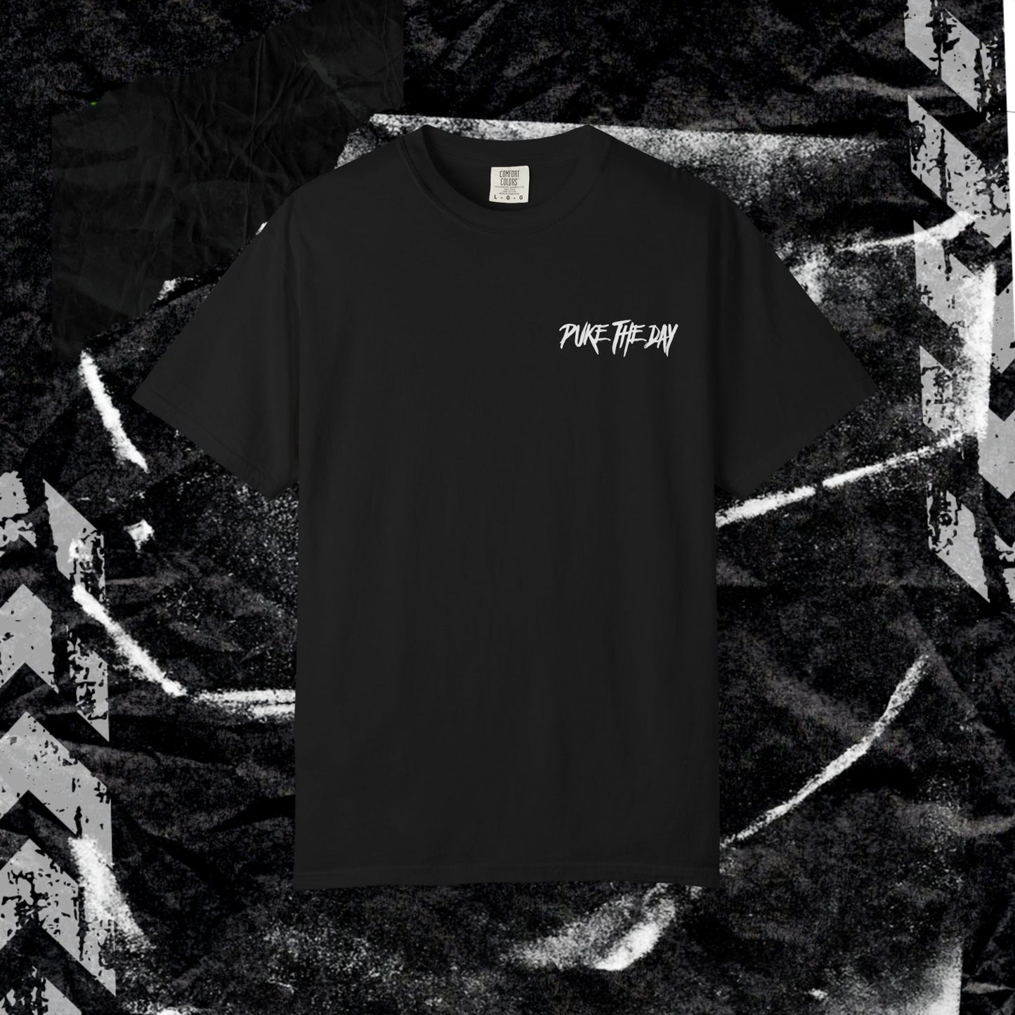 HELLCAT (BACK PRINT) - Unisex Garment-Dyed T-shirt.