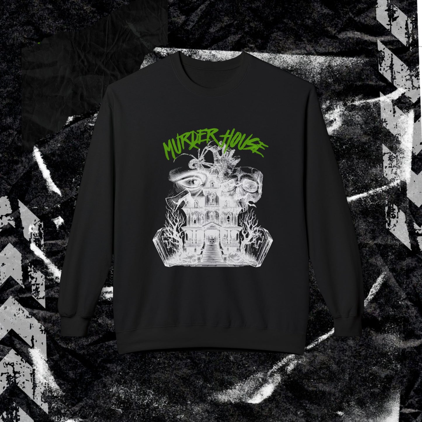 MURDER HOUSE - Unisex Midweight Softstyle Fleece Crewneck Sweatshirt
