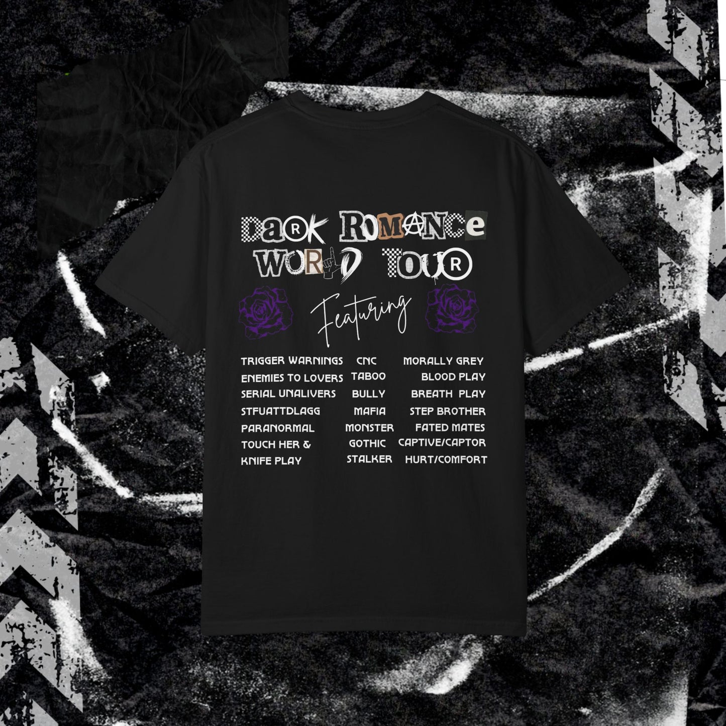 Dark Romance World Tour - Unisex Garment-Dyed T-shirt.