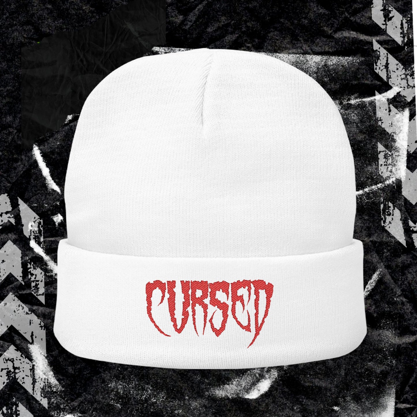 CURSED - Knit Beanie (Embroidery)