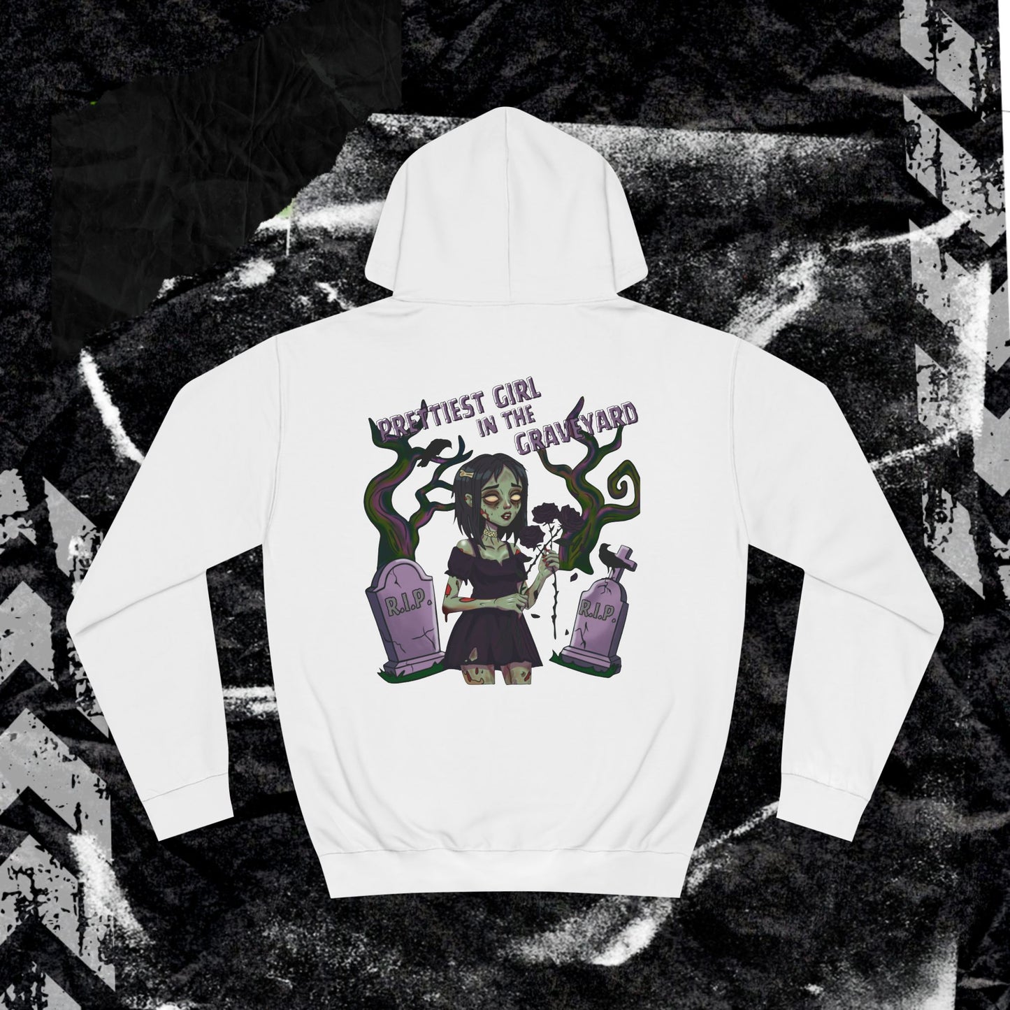 Priettiest Girl In The Graveyard - Unisex College Hoodie