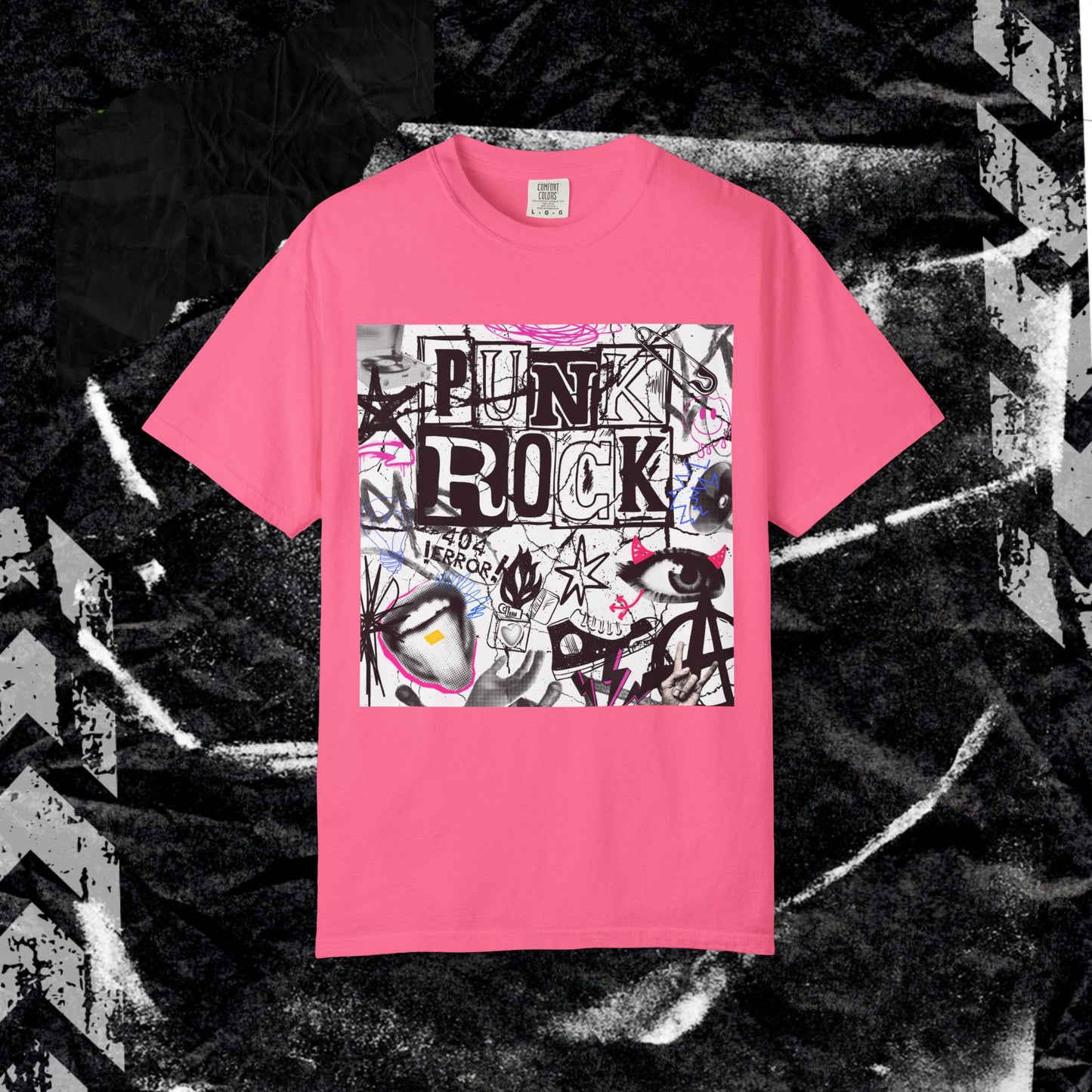 Punk Rock - Unisex Garment-Dyed T-shirt.