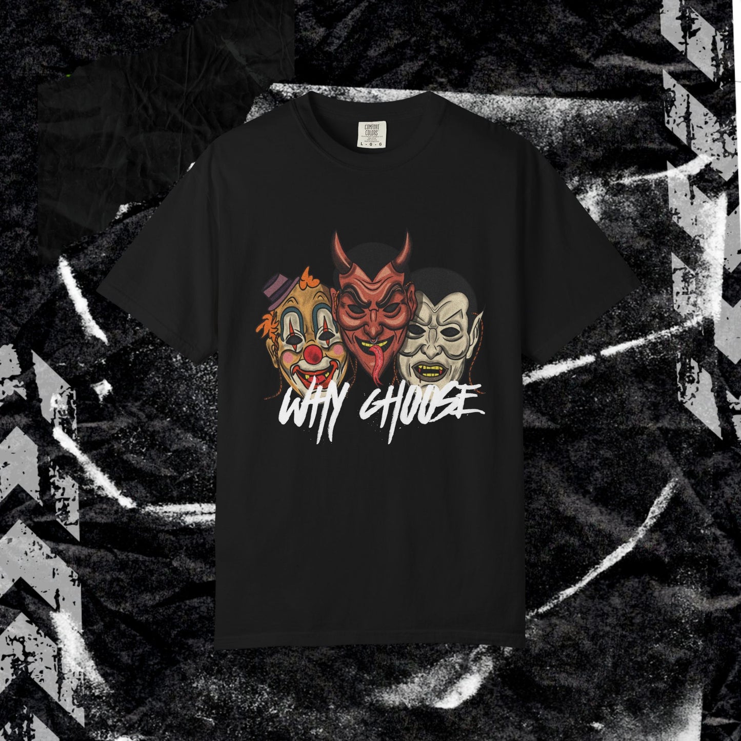 WHY CHOOSE MASK - Unisex Garment-Dyed T-shirt.