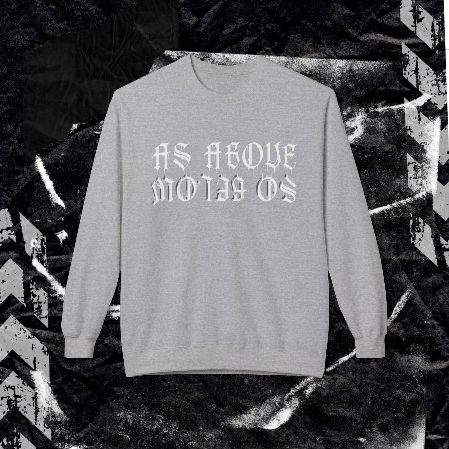 As Above So Below - Unisex Midweight Softstyle Fleece Crewneck Sweatshirt