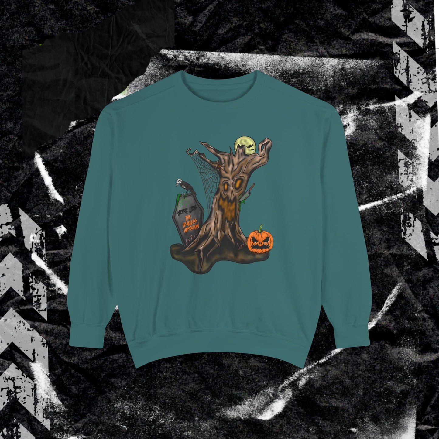 HERE LIES THE HEADLESS HORSEMAN - Dyed Sweatshirt