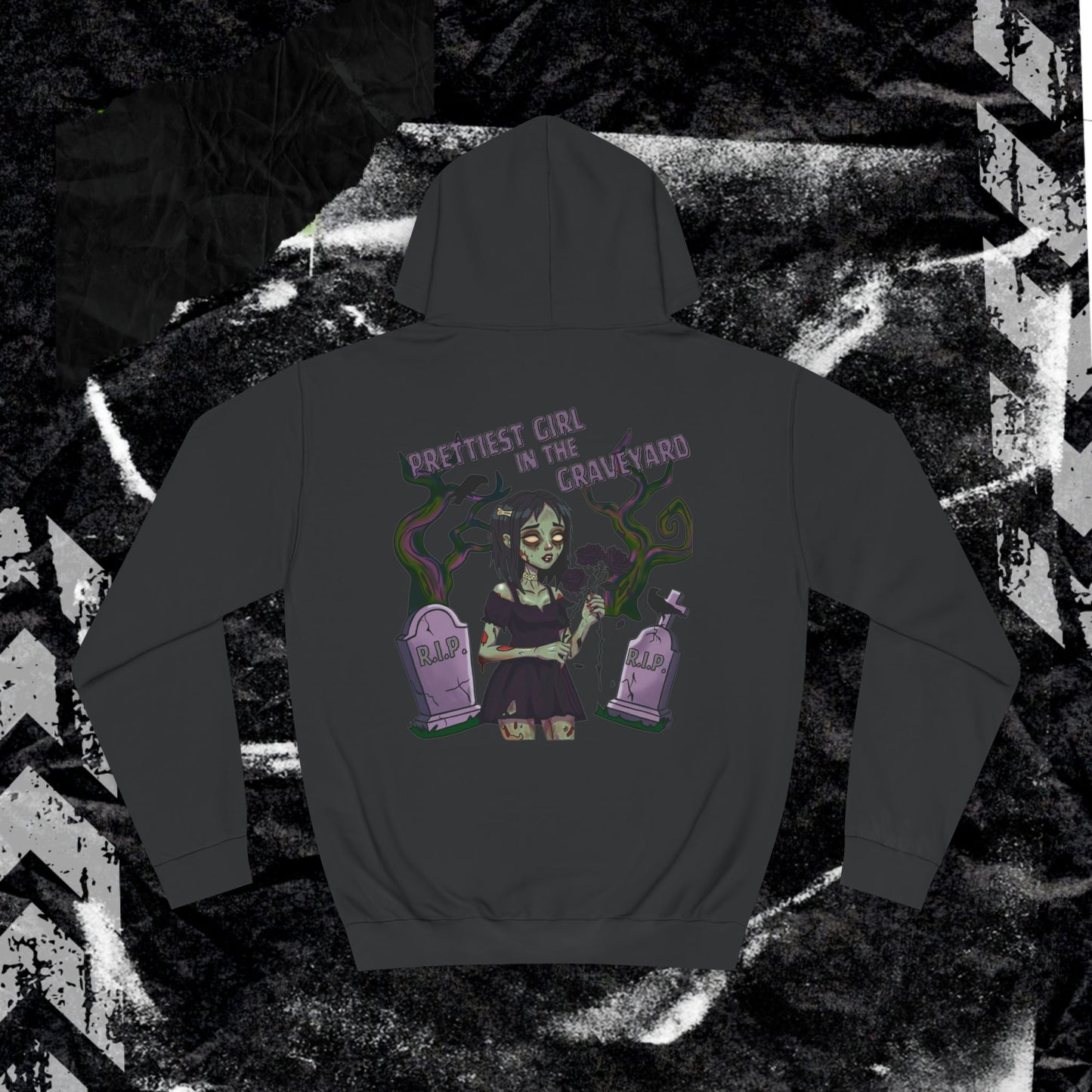 Priettiest Girl In The Graveyard - Unisex College Hoodie