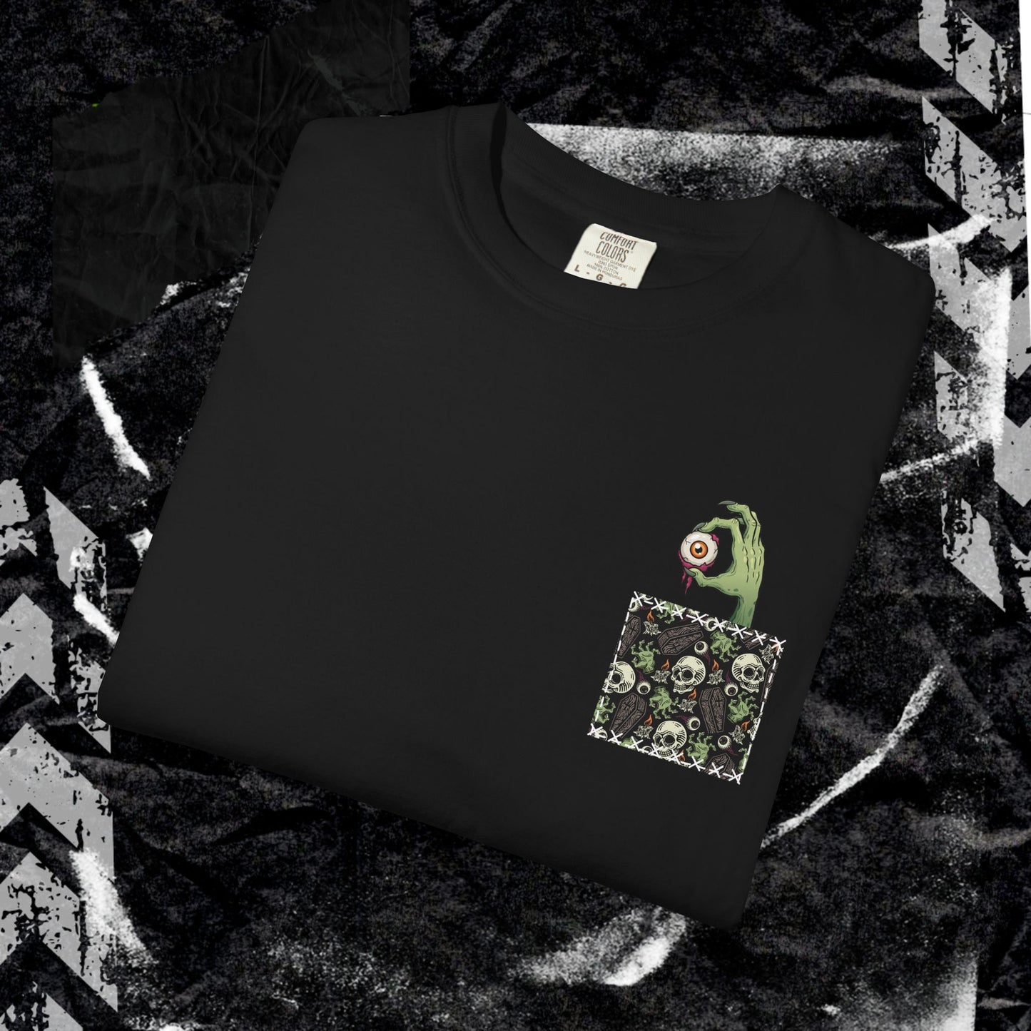 POCKET EYEBALL - Unisex Garment-Dyed T-shirt.