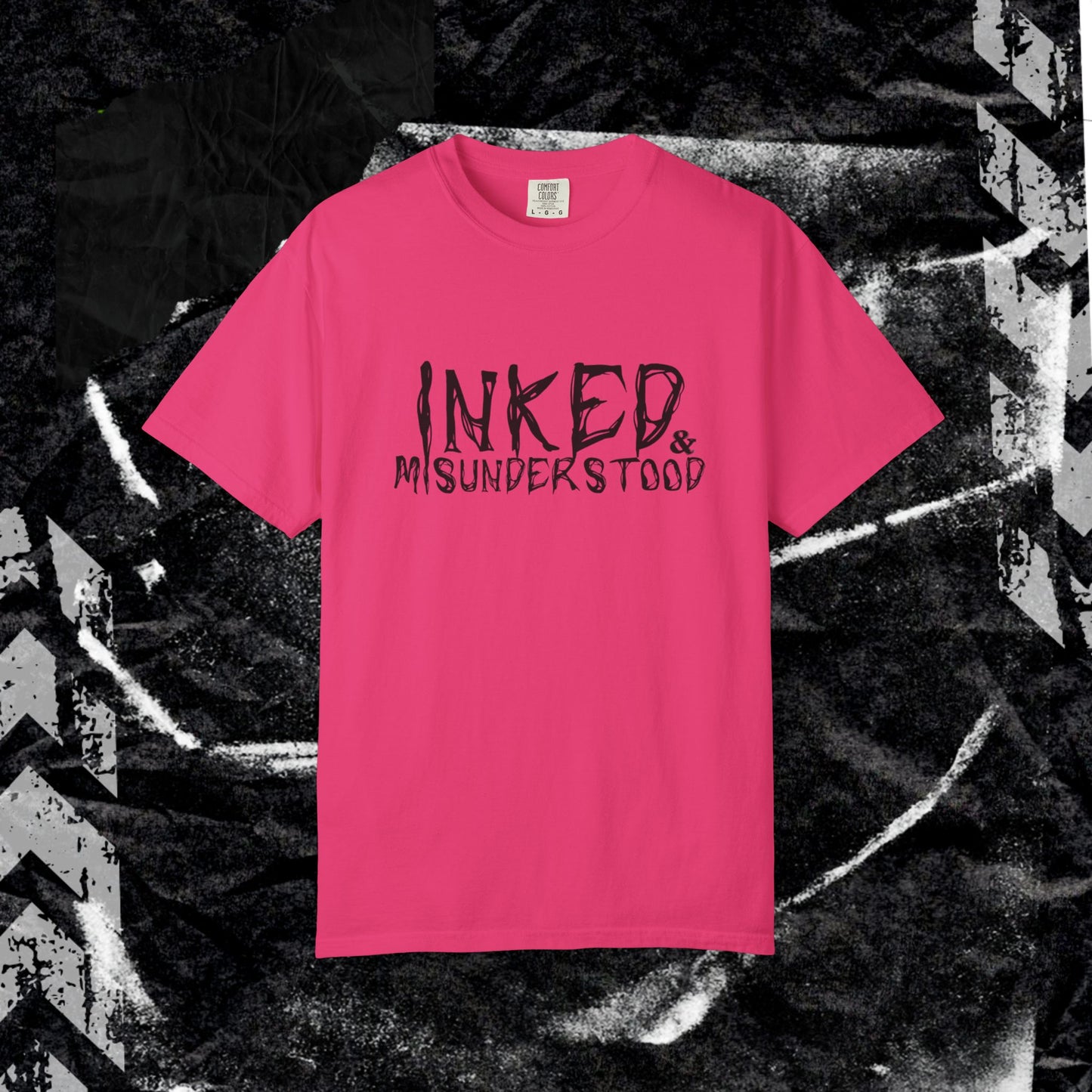 Inked & Misunderstood - Unisex Garment-Dyed T-shirt. Ll
