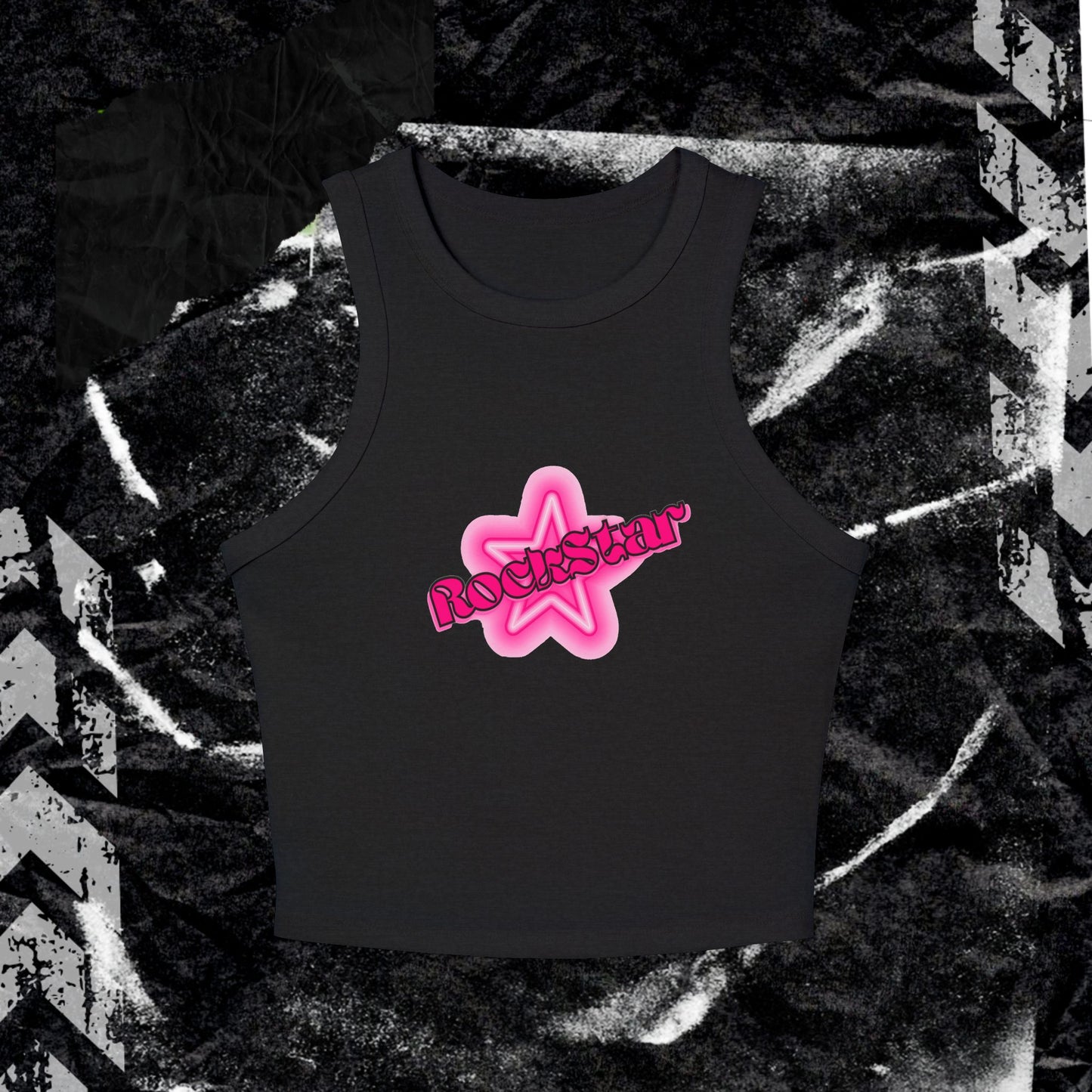 Rockstar - Women's Micro Rib Racer Tank Top