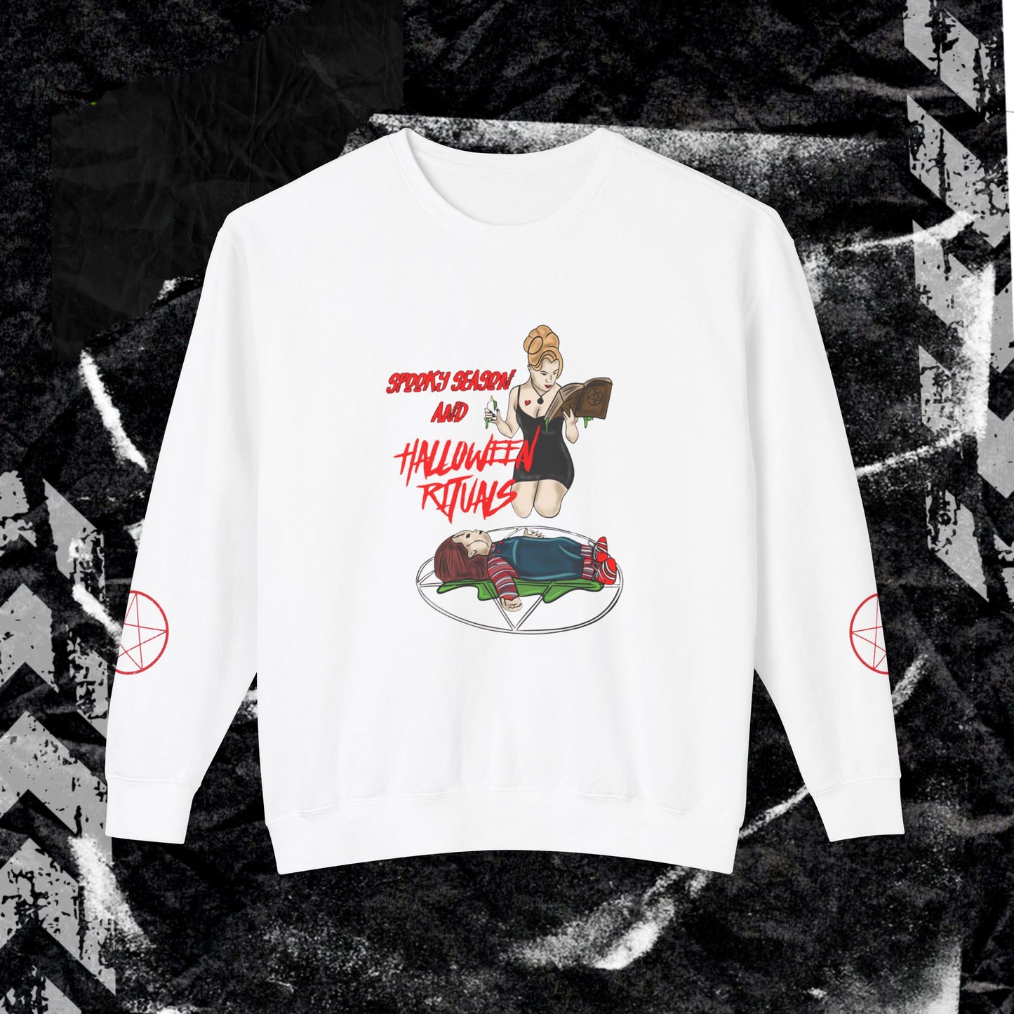 Copy of JUST A GIRL WHO LOVES HORROR MOVIES - Unisex Lightweight Crewneck Sweatshirt