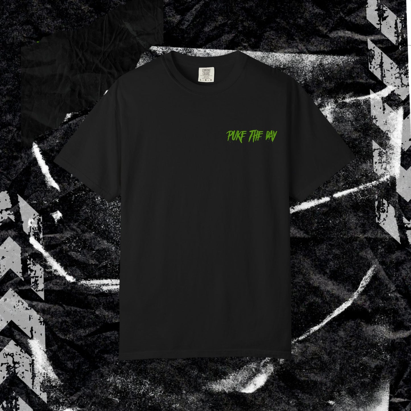 MURDER HOUSE (BACK PRINT) - Unisex Garment-Dyed T-shirt.
