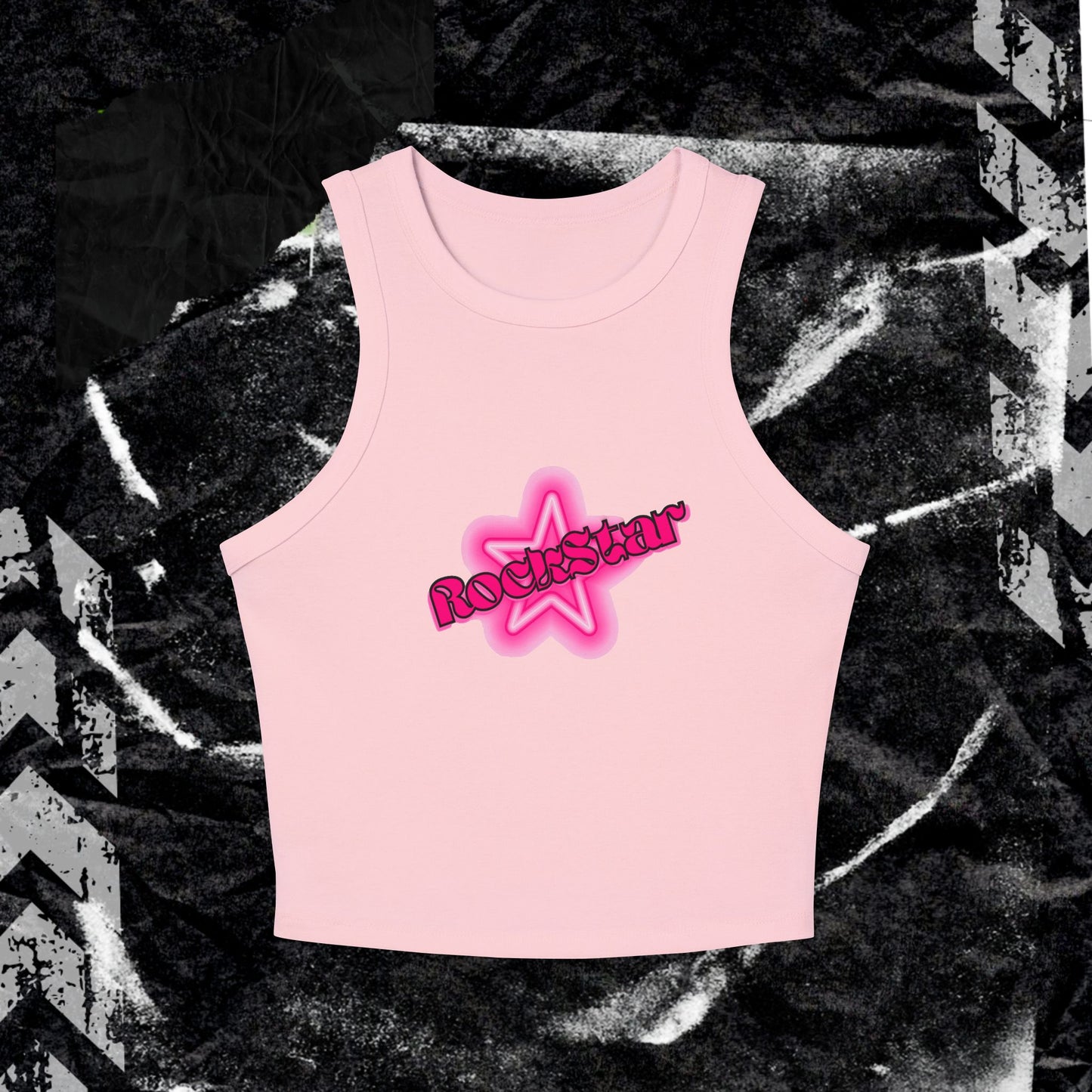 Rockstar - Women's Micro Rib Racer Tank Top