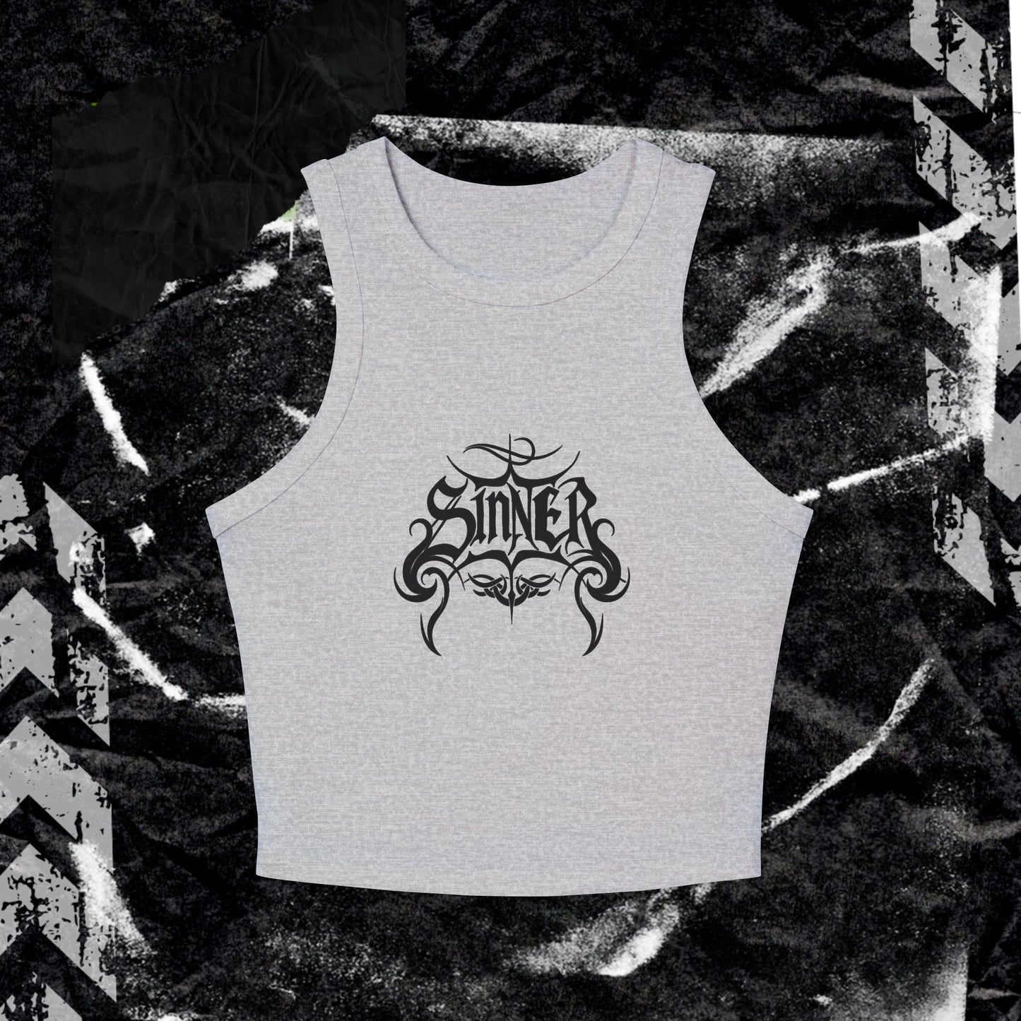 SINNER - Women's Micro Rib Racer Tank Top